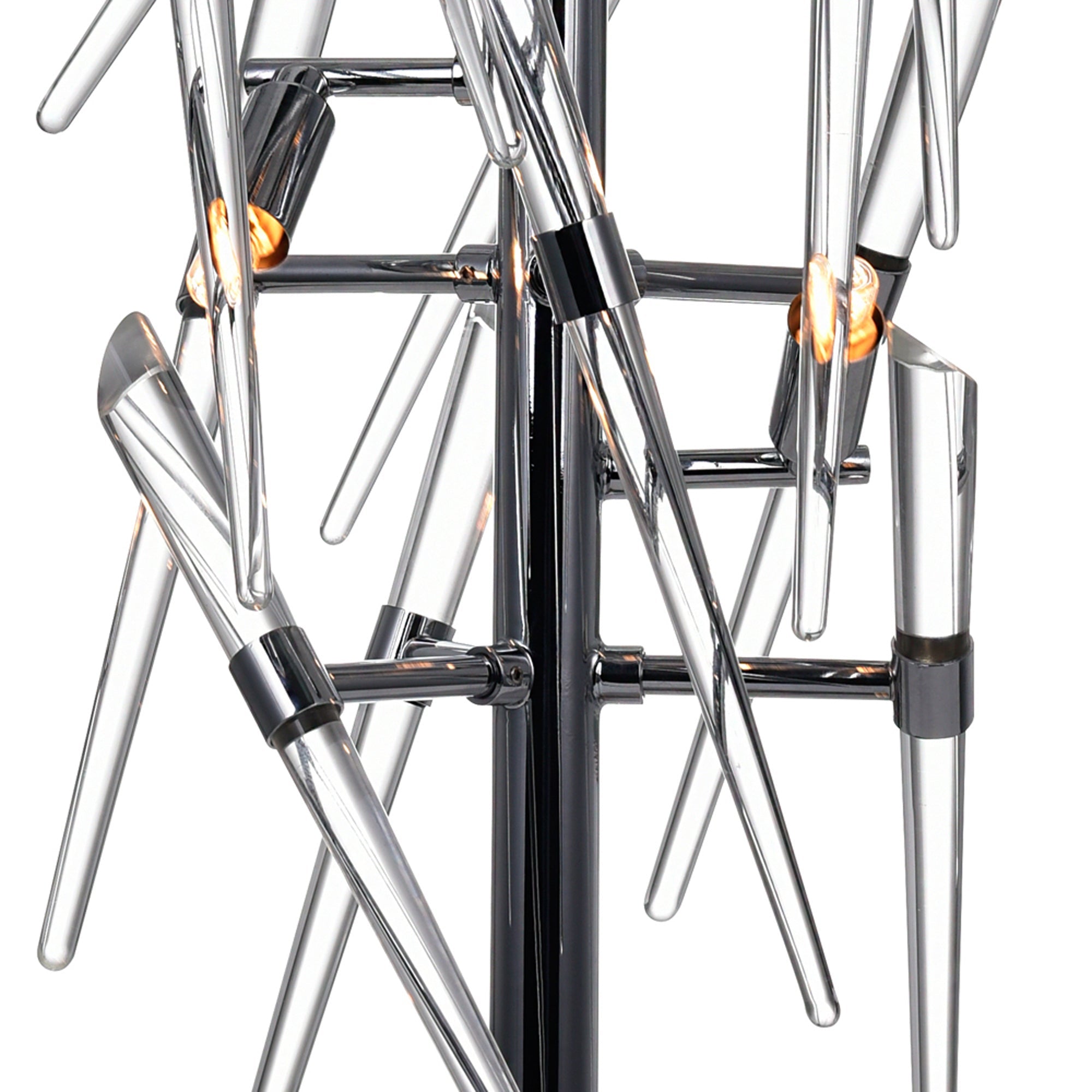 Icicle 3 Light 25in Chrome Table Lamp - CWI Lighting