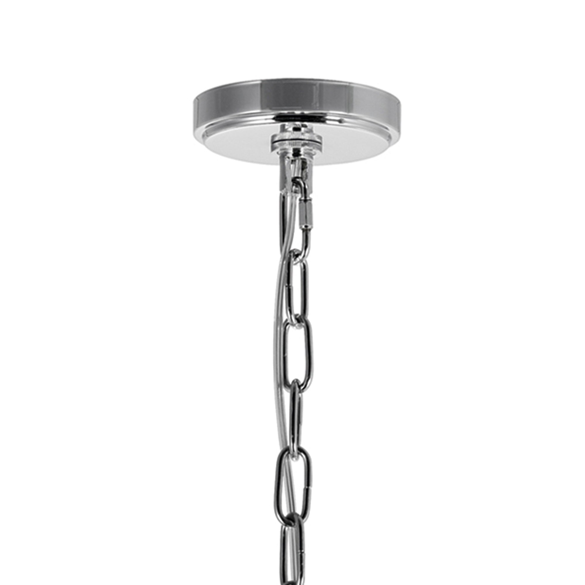 Ivy 6 Light 22in Chrome Chandelier - CWI Lighting