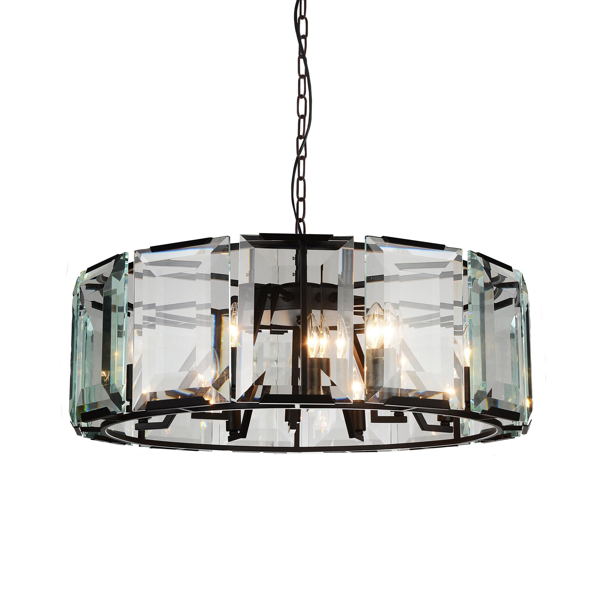 Jacquet 18 Light Chandelier With Black Finish - CWI Lighting