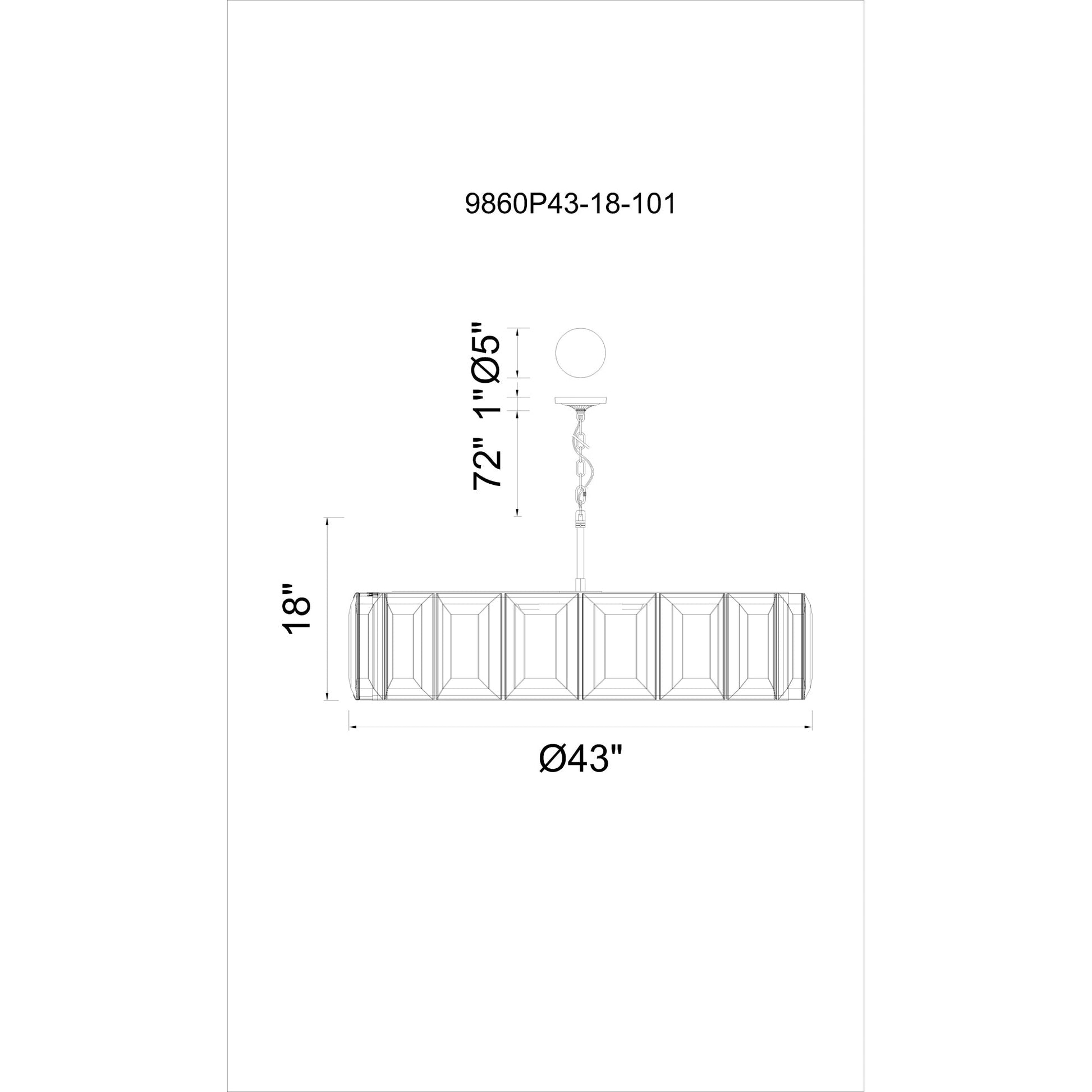 Jacquet 18 Light Chandelier With Black Finish - CWI Lighting