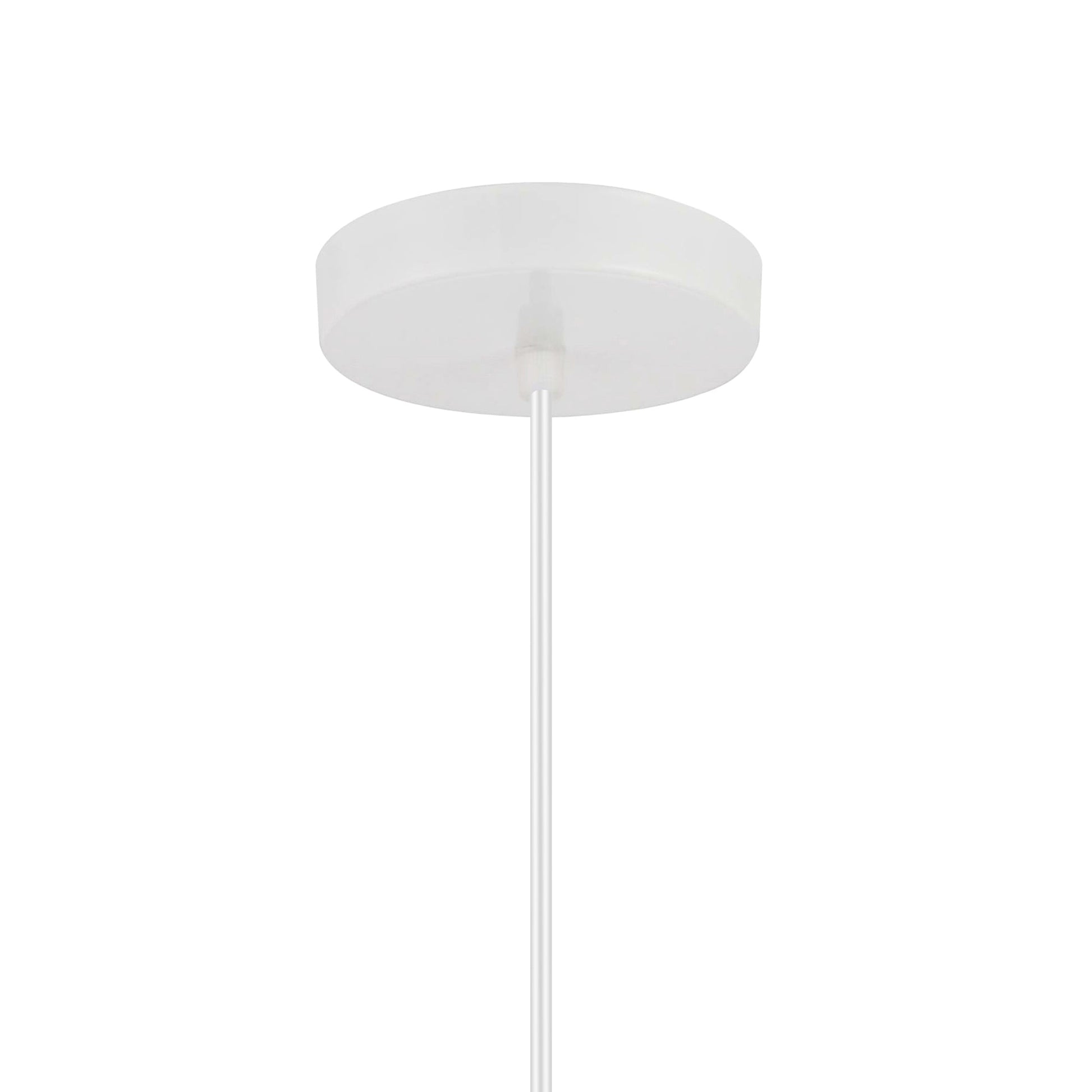 Keila 1 Light Down Pendant With Matte White & Gold Finish - CWI Lighting