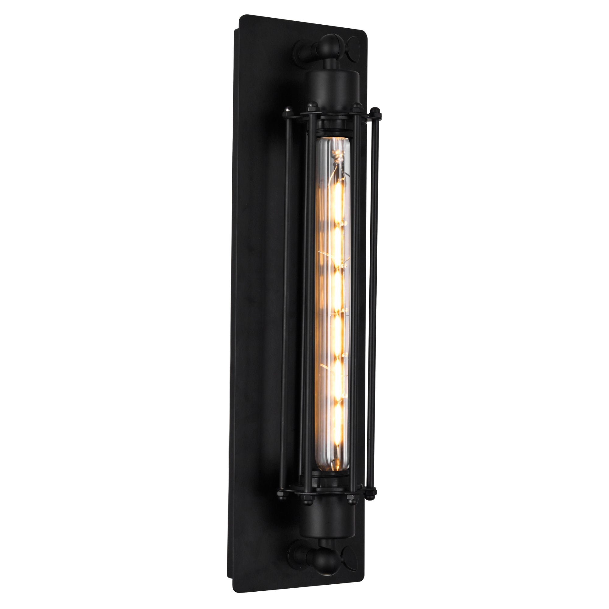 Kiera 1 Light 4in Black Wall Sconce - CWI Lighting