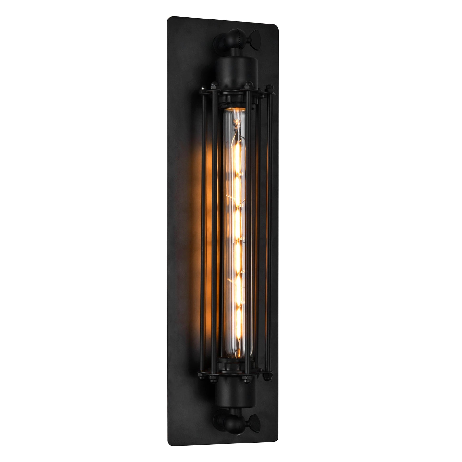 Kiera 1 Light 4in Black Wall Sconce - CWI Lighting