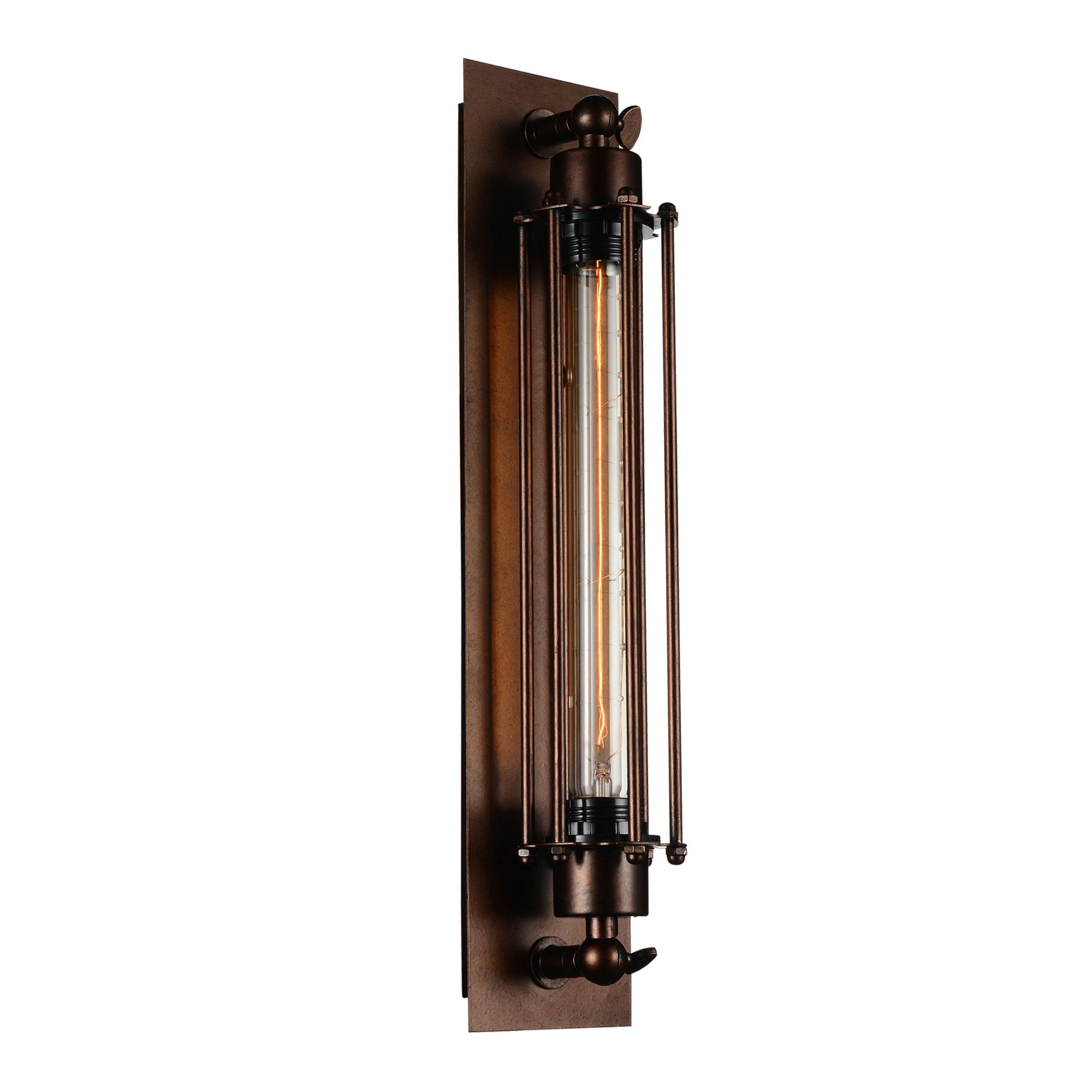 Kiera 1 Light 4in Chocolate Wall Sconce - CWI Lighting