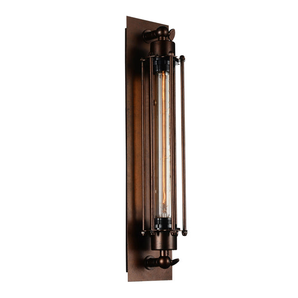 Kiera 1 Light 4in Chocolate Wall Sconce - CWI Lighting