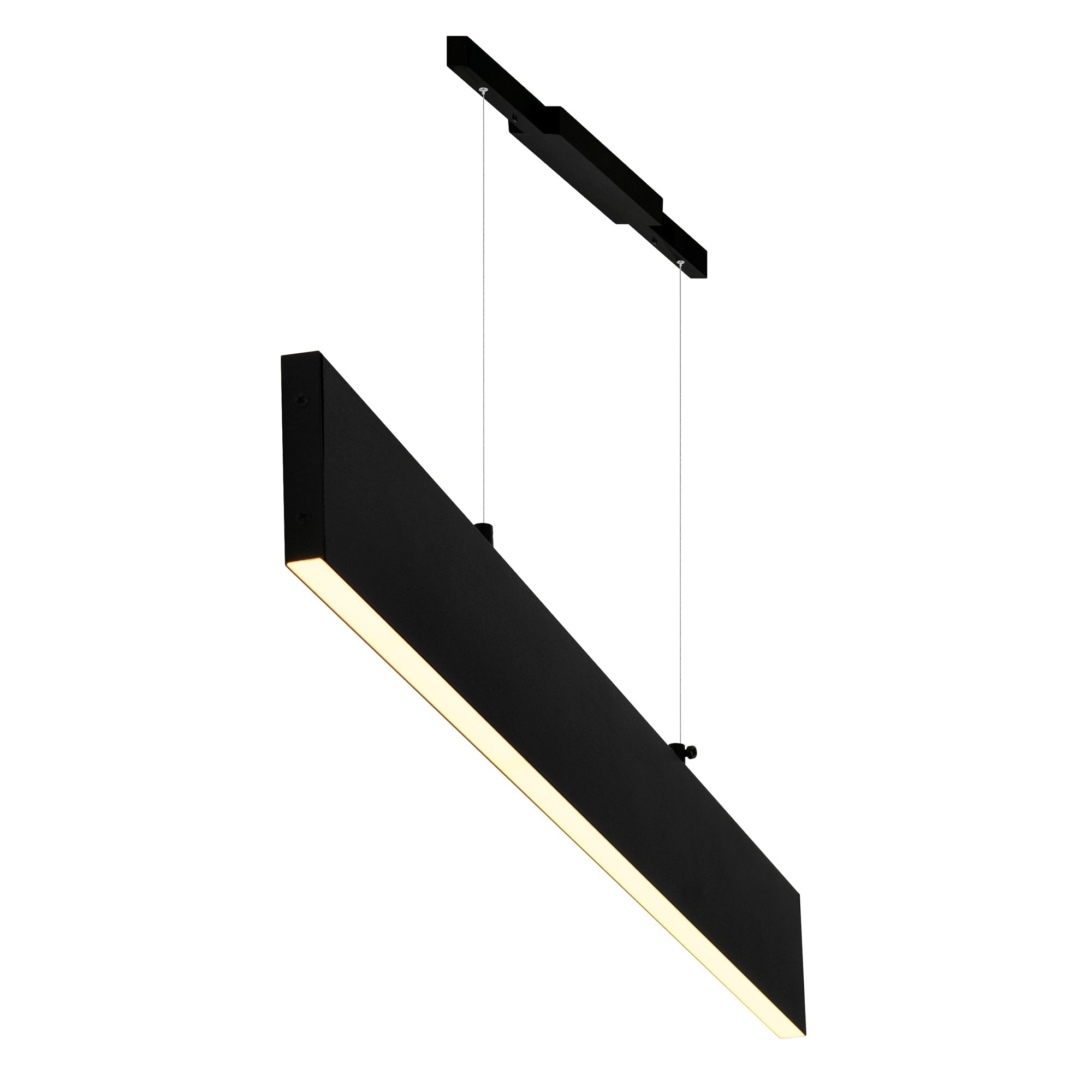 Krista Integrated LED 36in Satin Black Chandelier - CWI Lighting