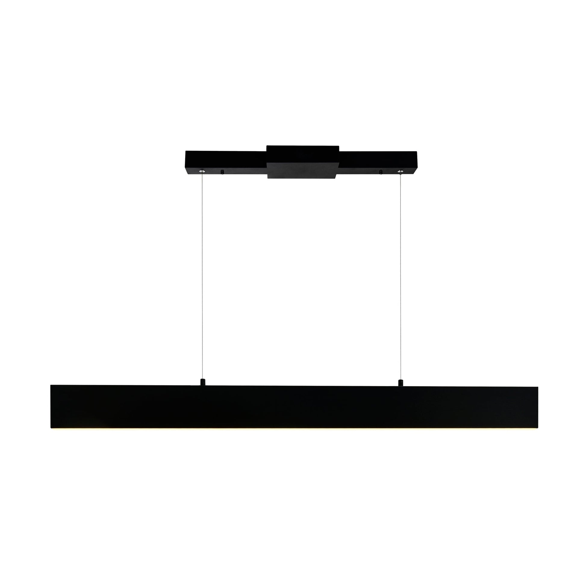 Krista Integrated LED 36in Satin Black Chandelier - CWI Lighting