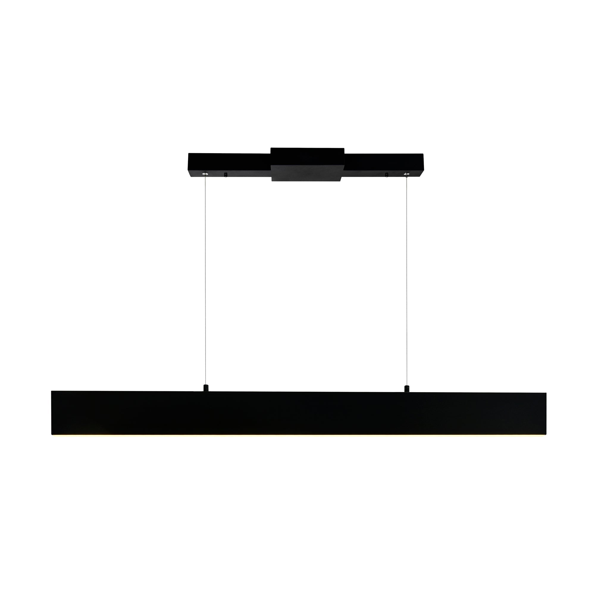 Krista Integrated LED 36in Satin Black Chandelier - CWI Lighting