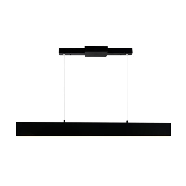 Krista Integrated LED 36in Satin Black Chandelier - CWI Lighting