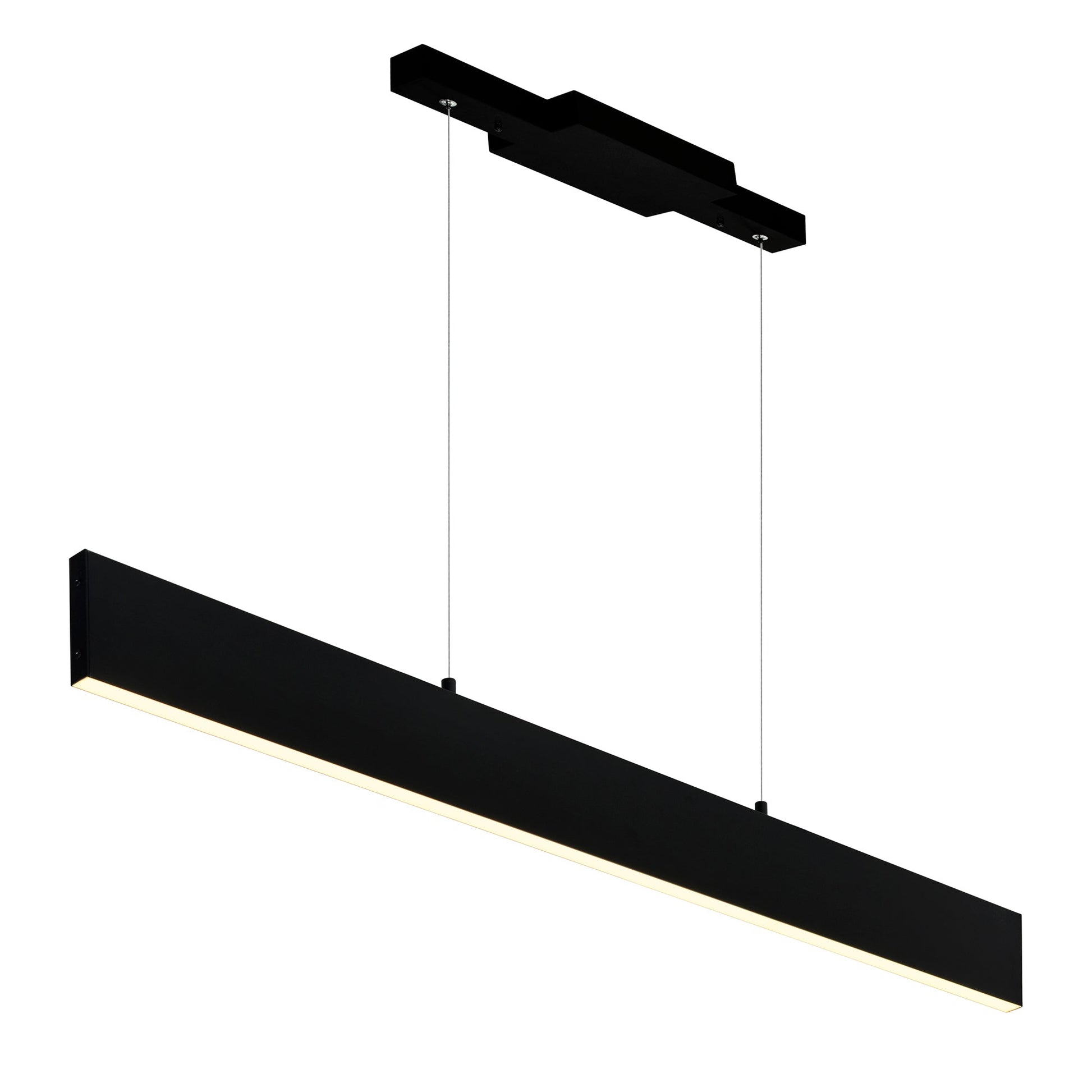 Krista Integrated LED 36in Satin Black Chandelier - CWI Lighting