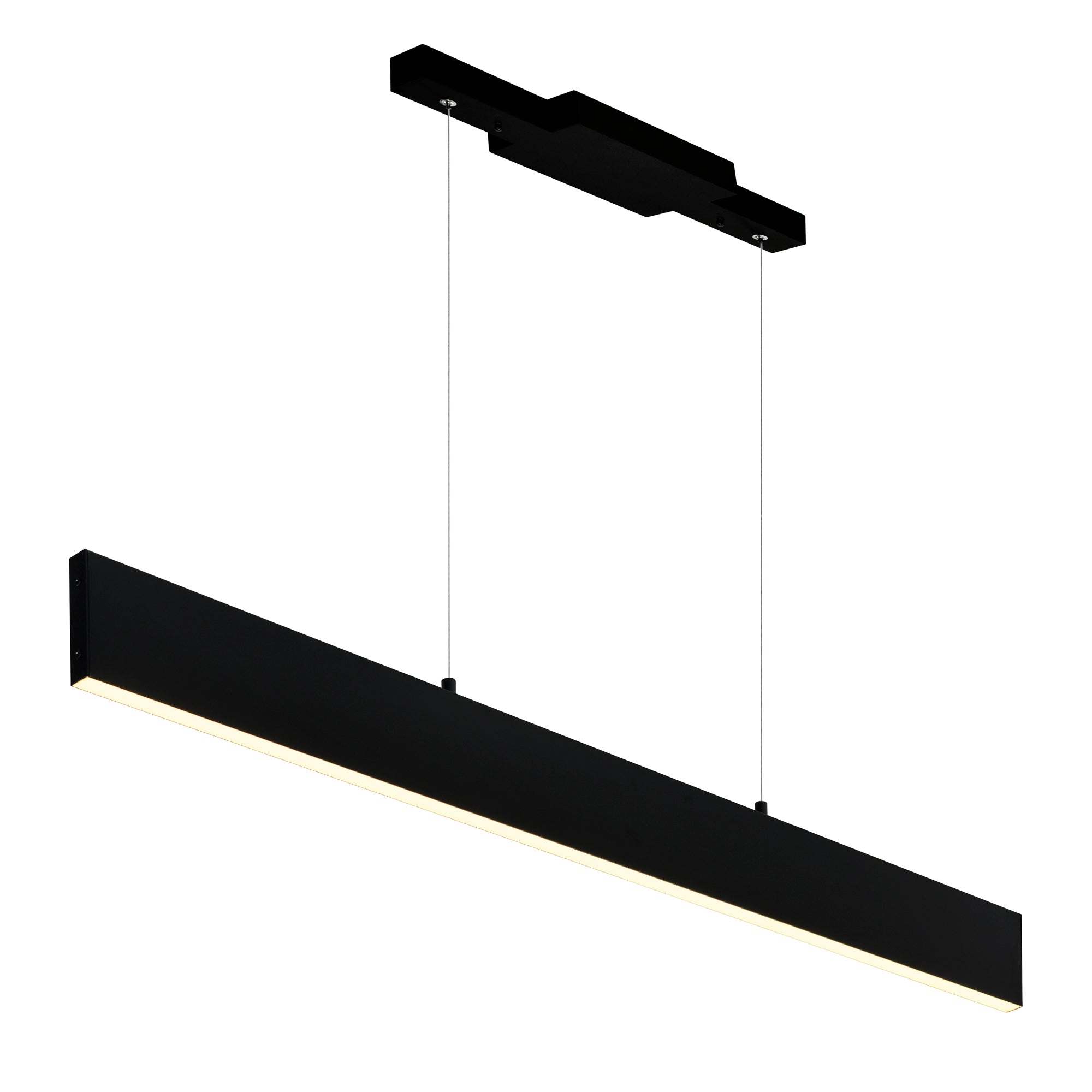 Krista Integrated LED 36in Satin Black Chandelier - CWI Lighting