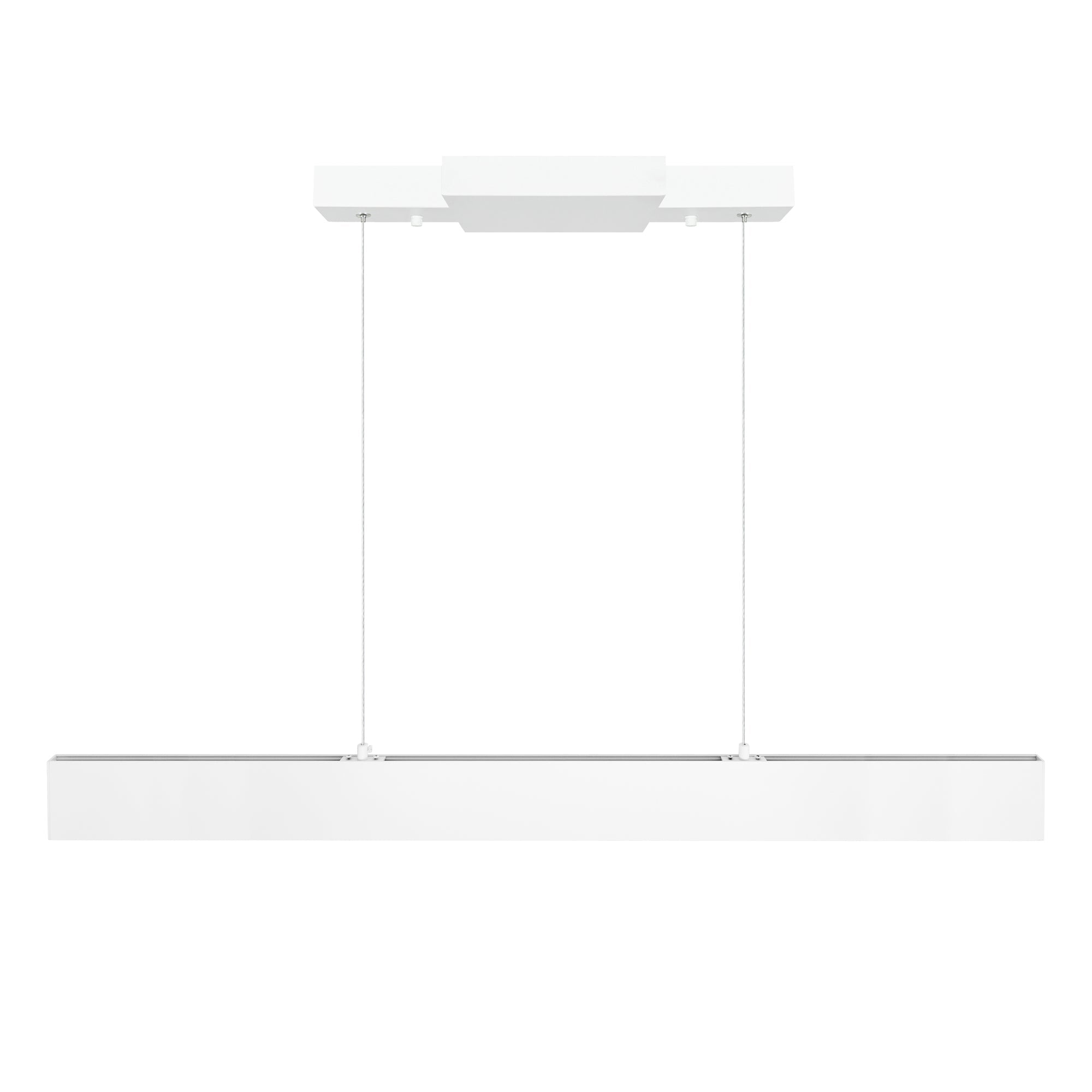 Krista Integrated LED 36in Satin White Chandelier - CWI Lighting