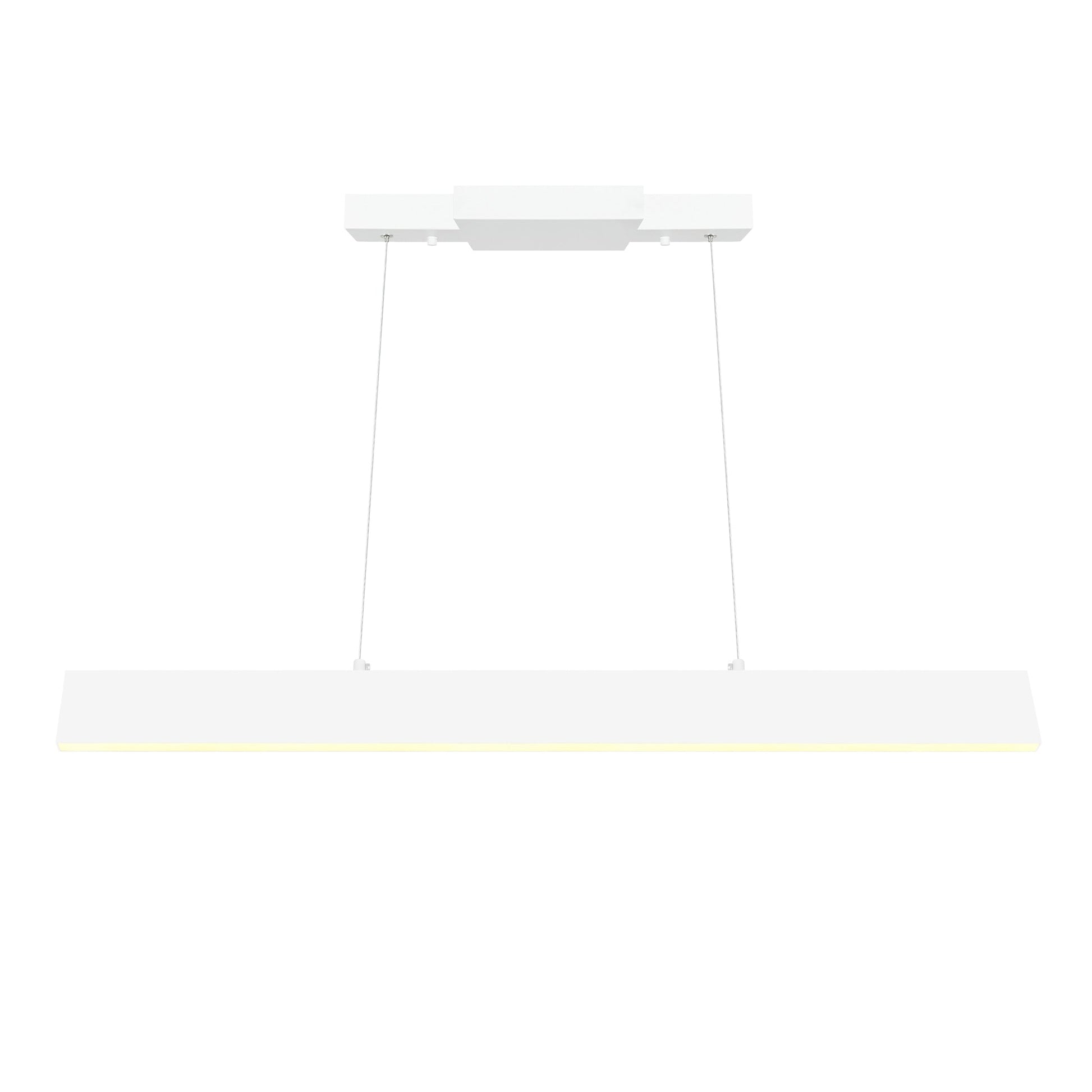 Krista Integrated LED 36in Satin White Chandelier - CWI Lighting