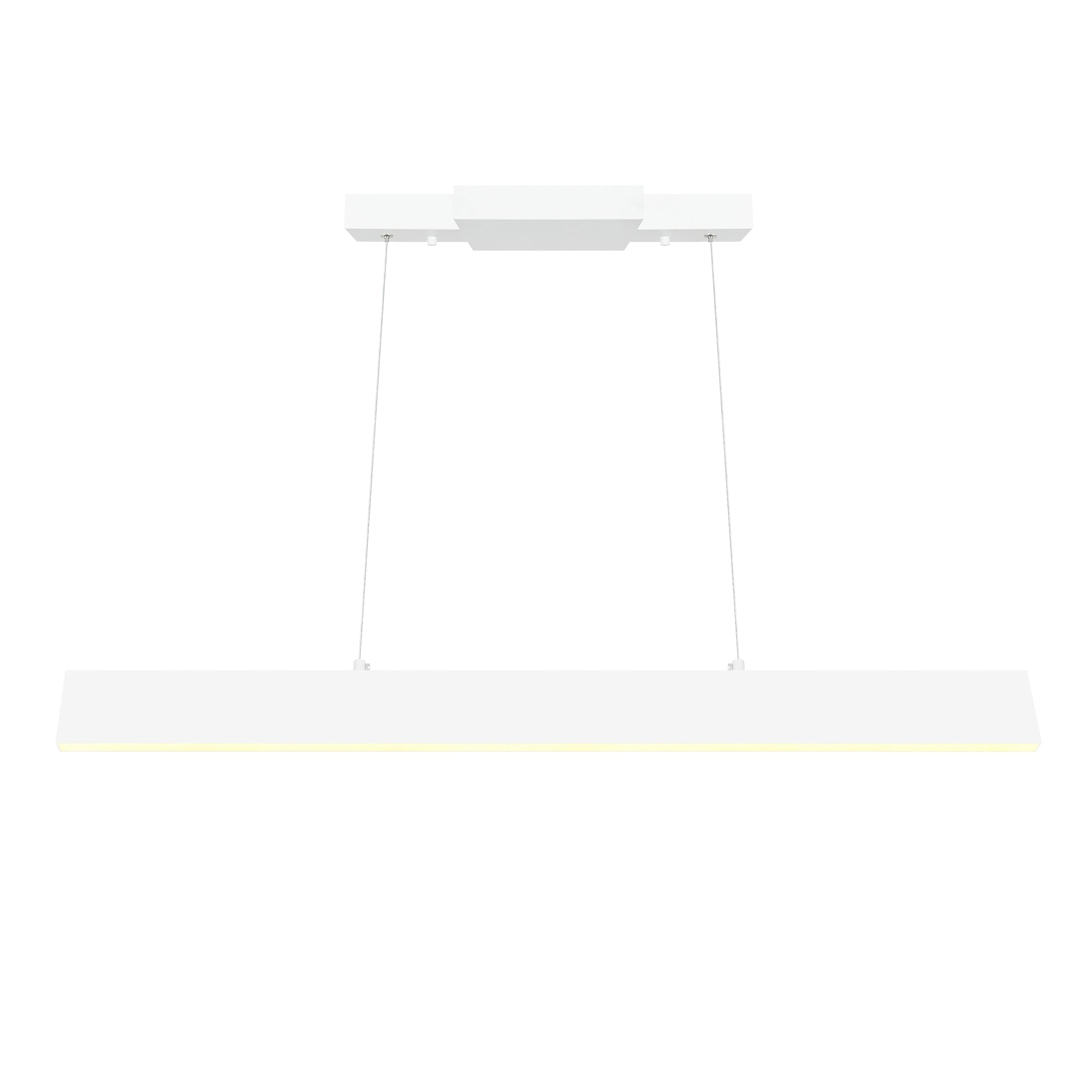 Krista Integrated LED 36in Satin White Chandelier - CWI Lighting