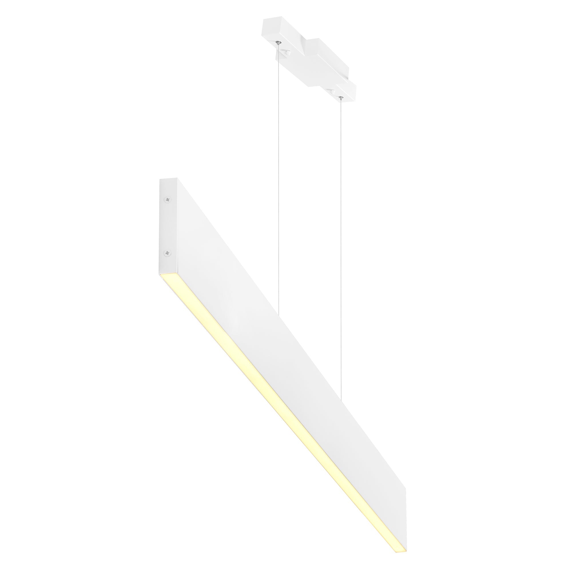 Krista Integrated LED 36in Satin White Chandelier - CWI Lighting