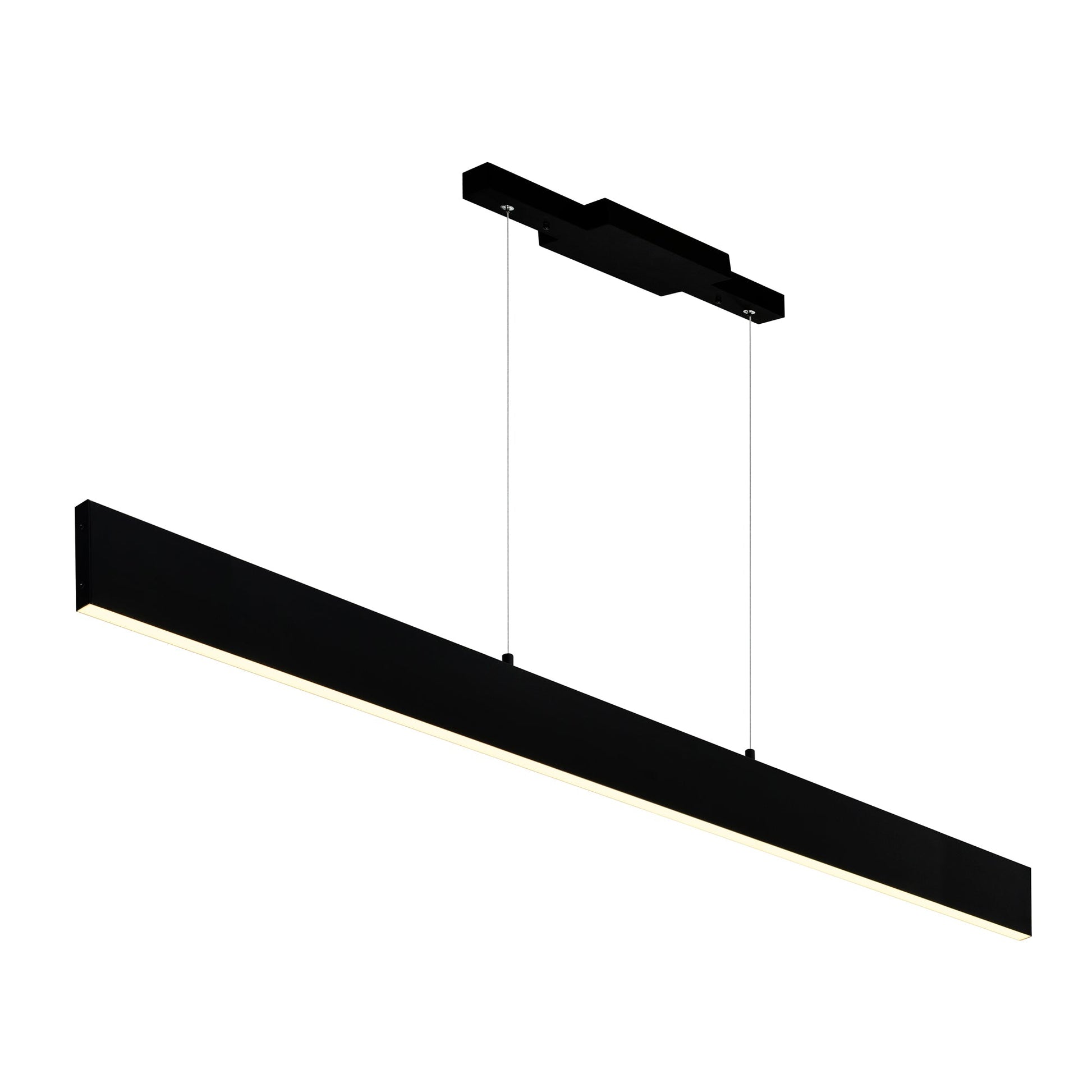 Krista Integrated LED 47in Satin Black Chandelier - CWI Lighting