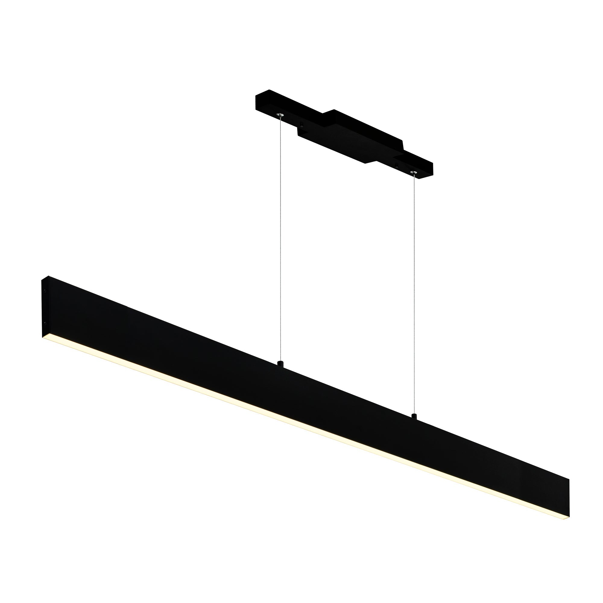 Krista Integrated LED 47in Satin Black Chandelier - CWI Lighting