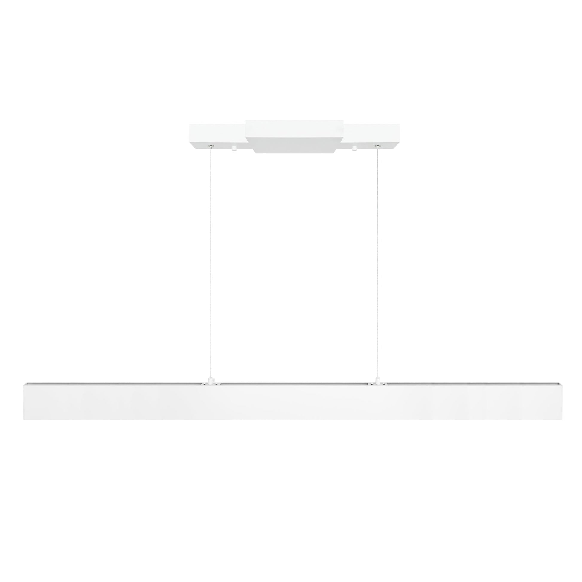 Krista Integrated LED 47in Satin White Chandelier - CWI Lighting