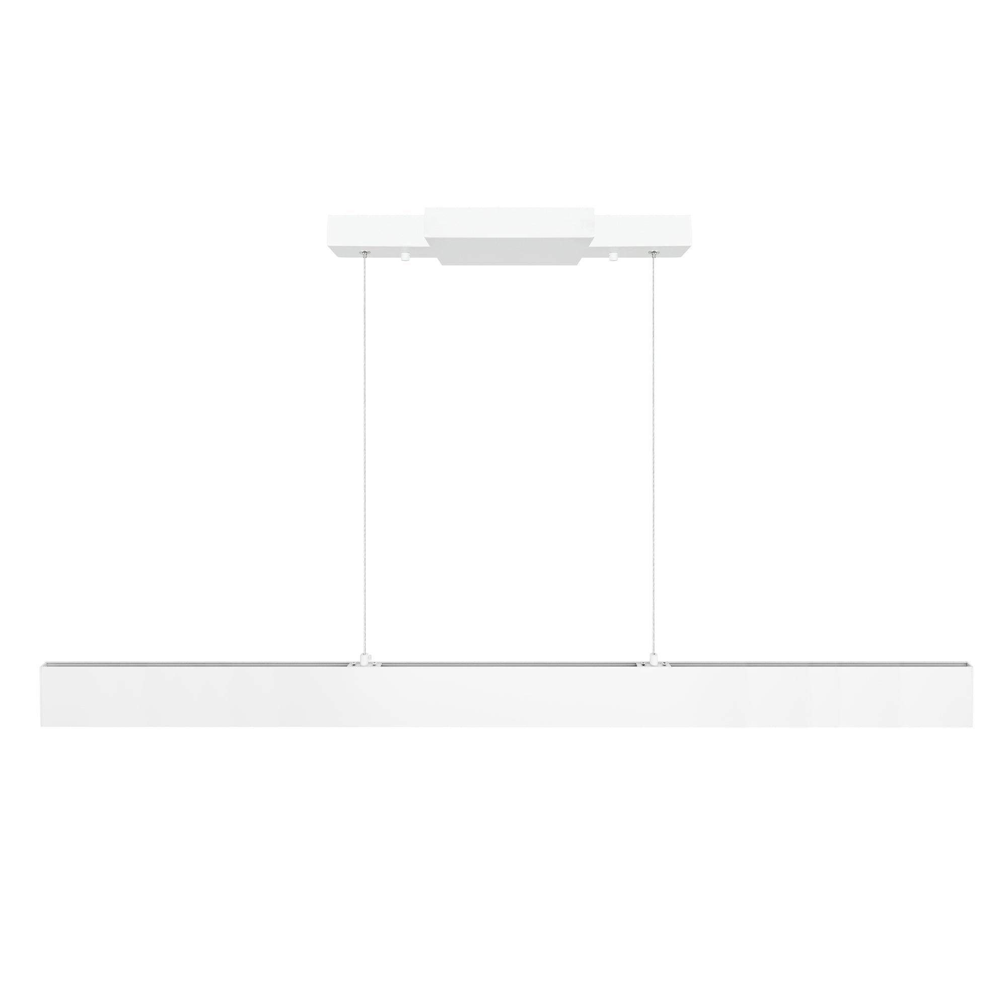 Krista Integrated LED 47in Satin White Chandelier - CWI Lighting