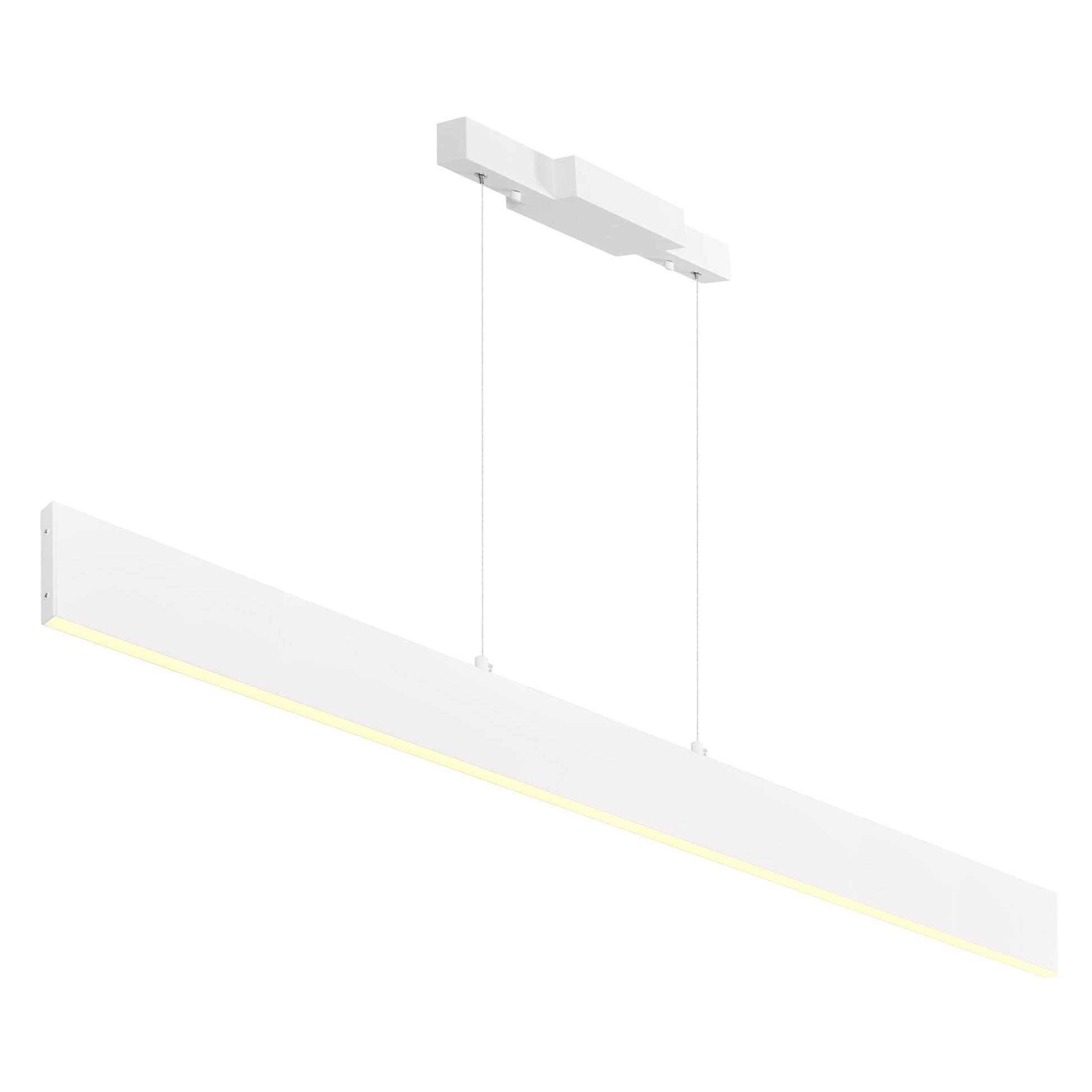 Krista Integrated LED 47in Satin White Chandelier - CWI Lighting