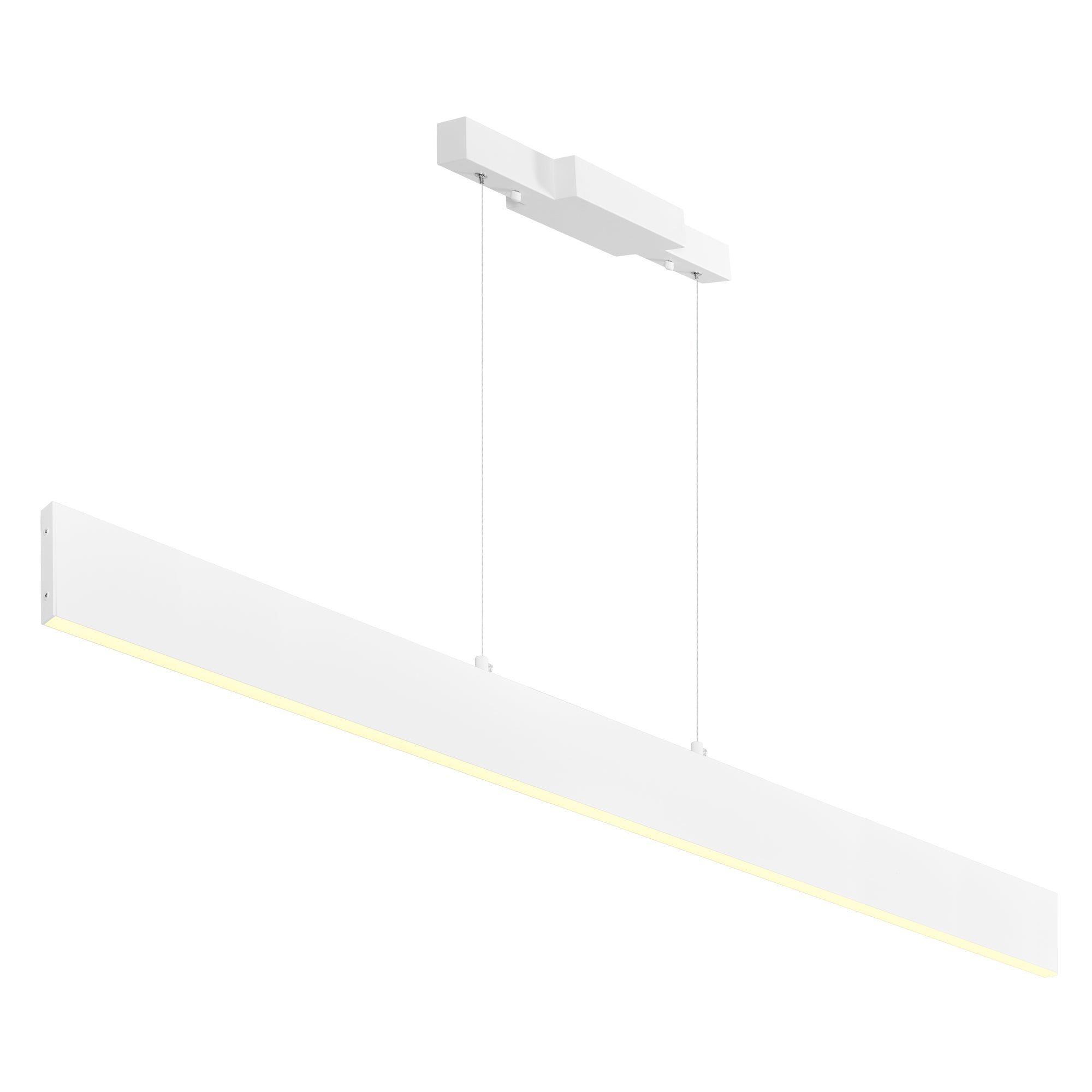 Krista Integrated LED 47in Satin White Chandelier - CWI Lighting