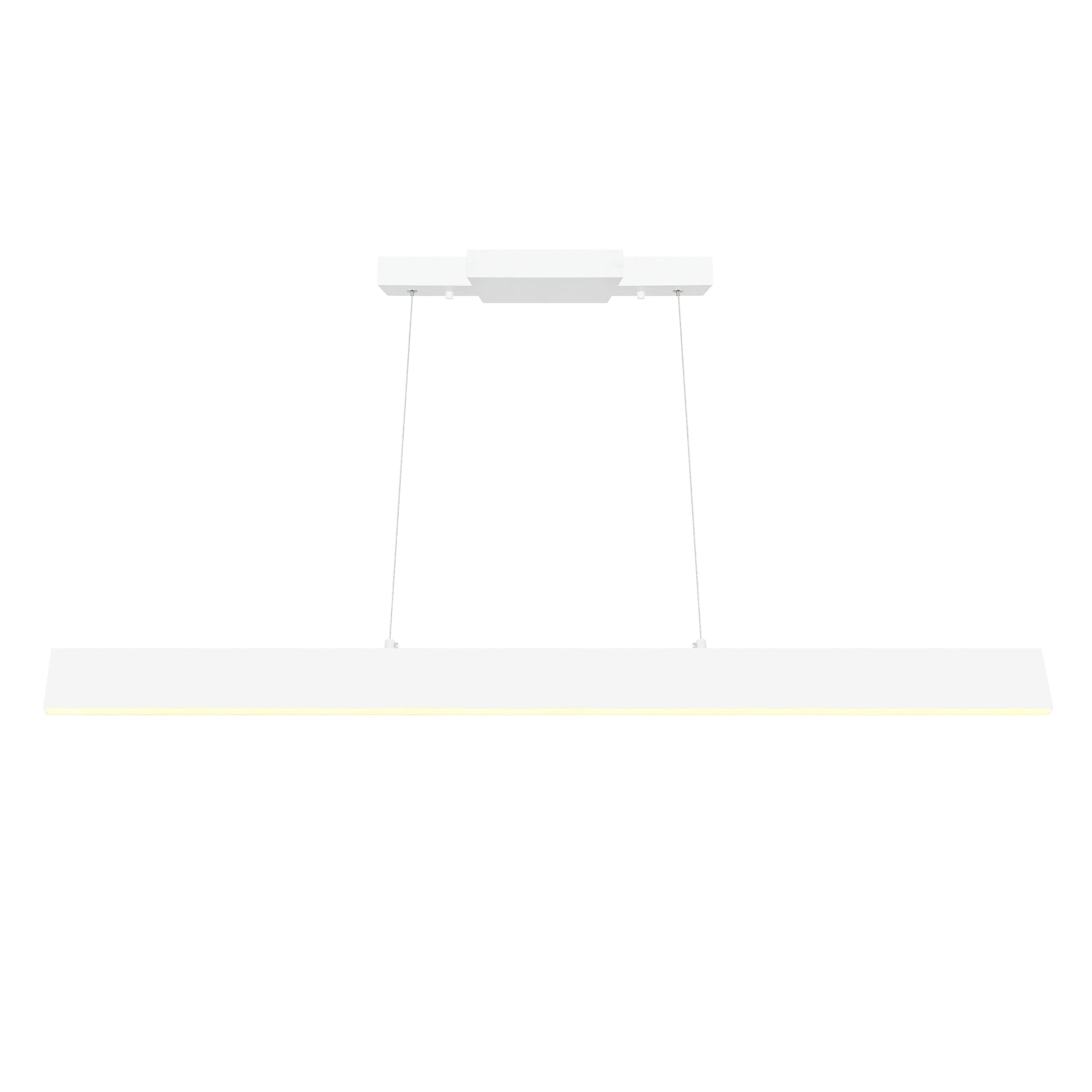 Krista Integrated LED 47in Satin White Chandelier - CWI Lighting