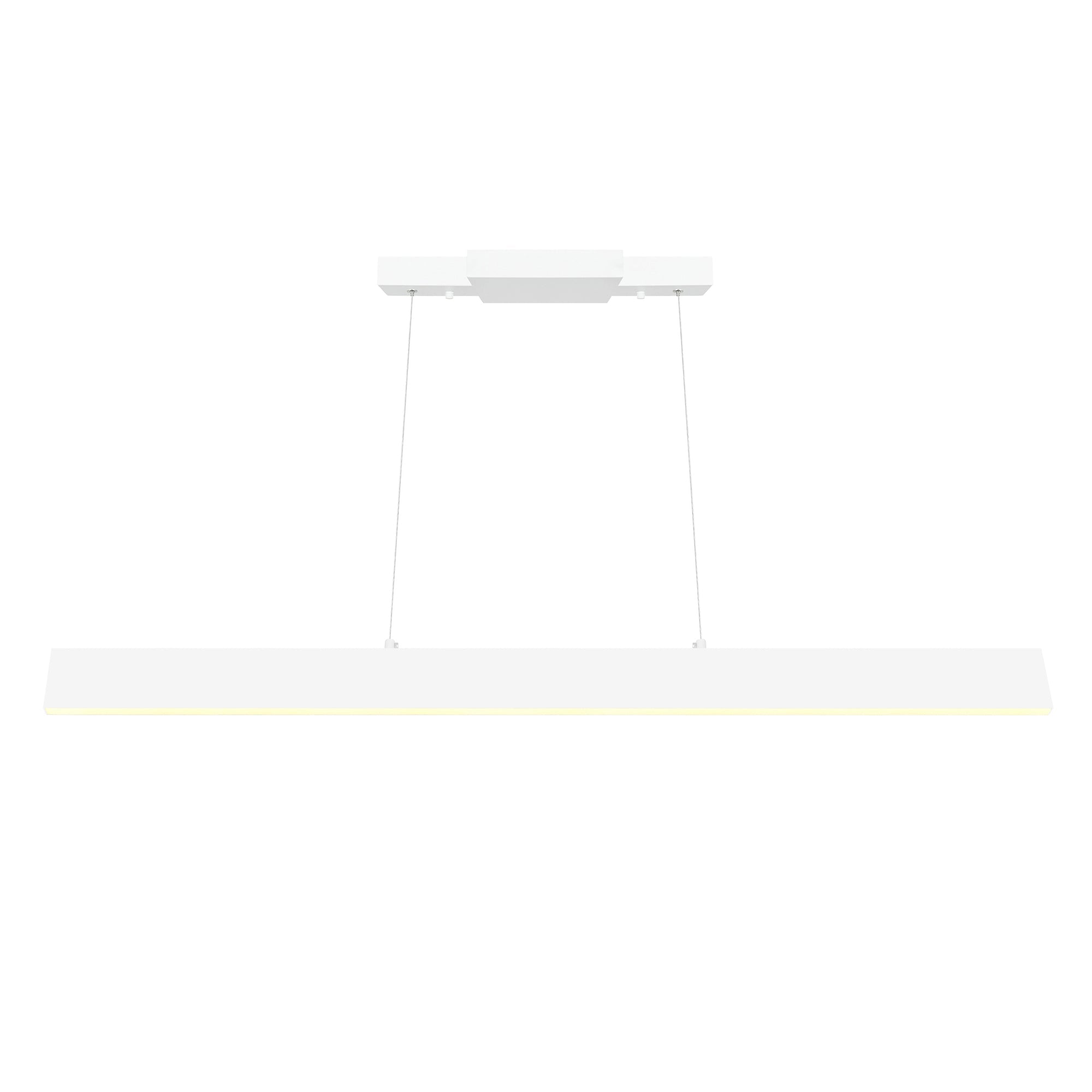 Krista Integrated LED 47in Satin White Chandelier - CWI Lighting