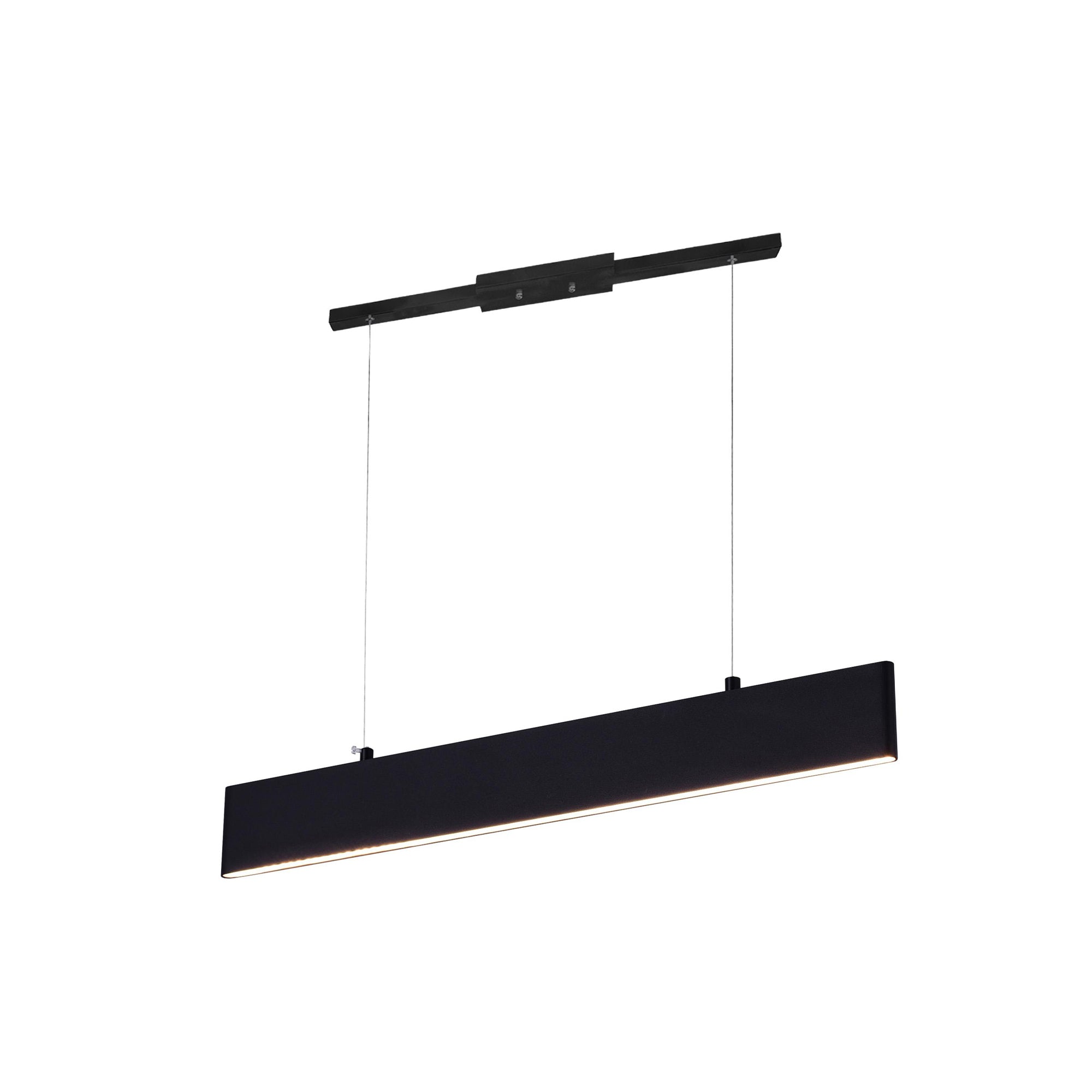 Krista LED Chandelier With Satin Black Finish - CWI Lighting