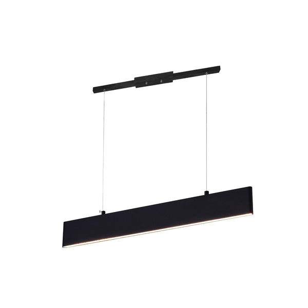 Krista LED Chandelier With Satin Black Finish - CWI Lighting