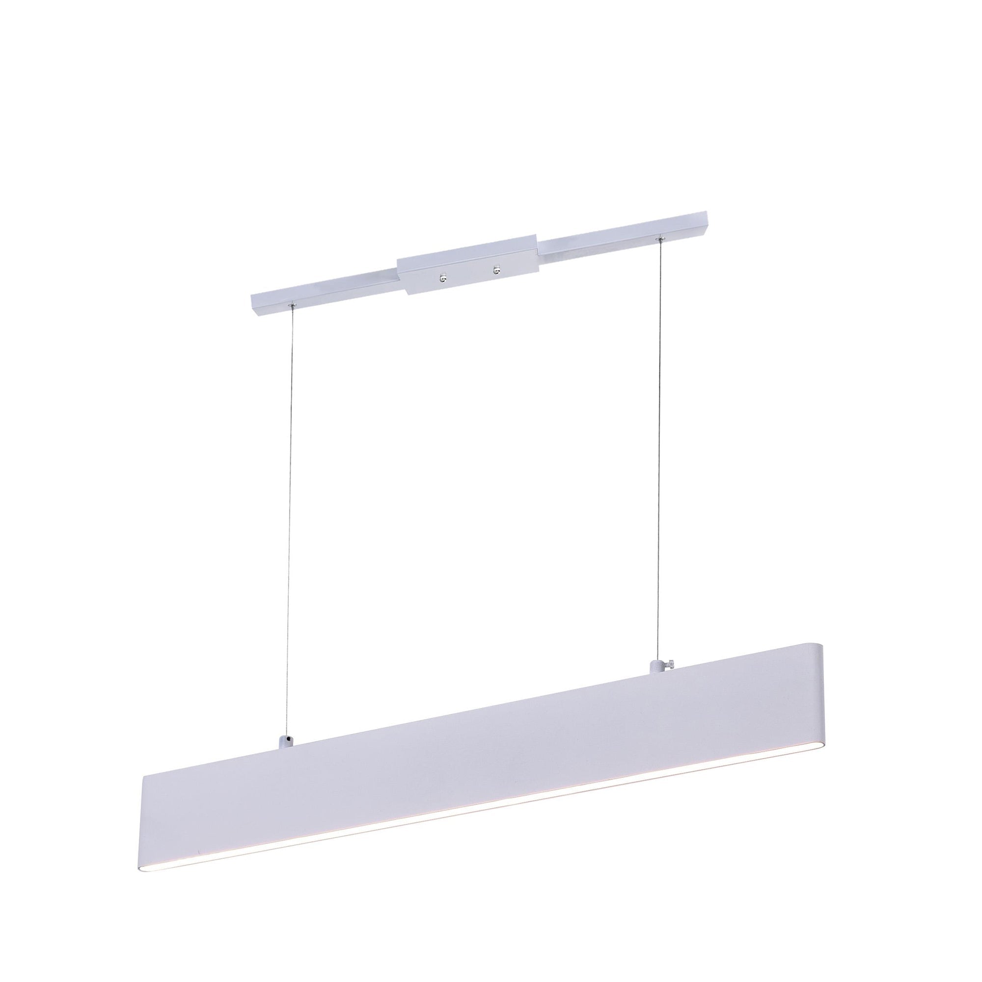 Krista LED Chandelier With Satin White Finish - CWI Lighting