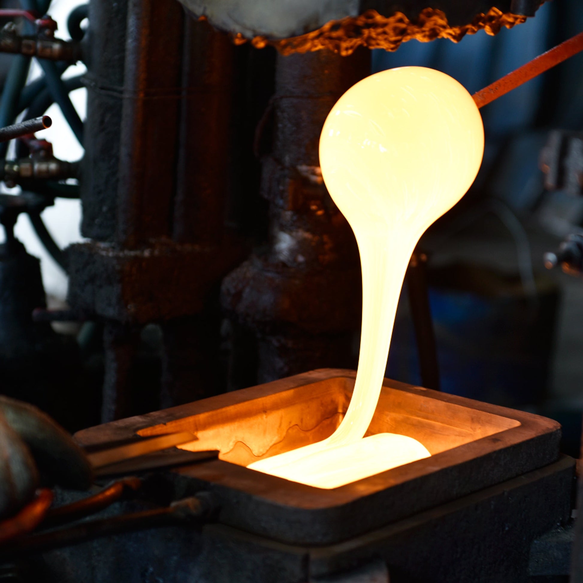 Lava Integrated LED 20in Brass Wall Light with Handcrafted Glass - CWI Lighting