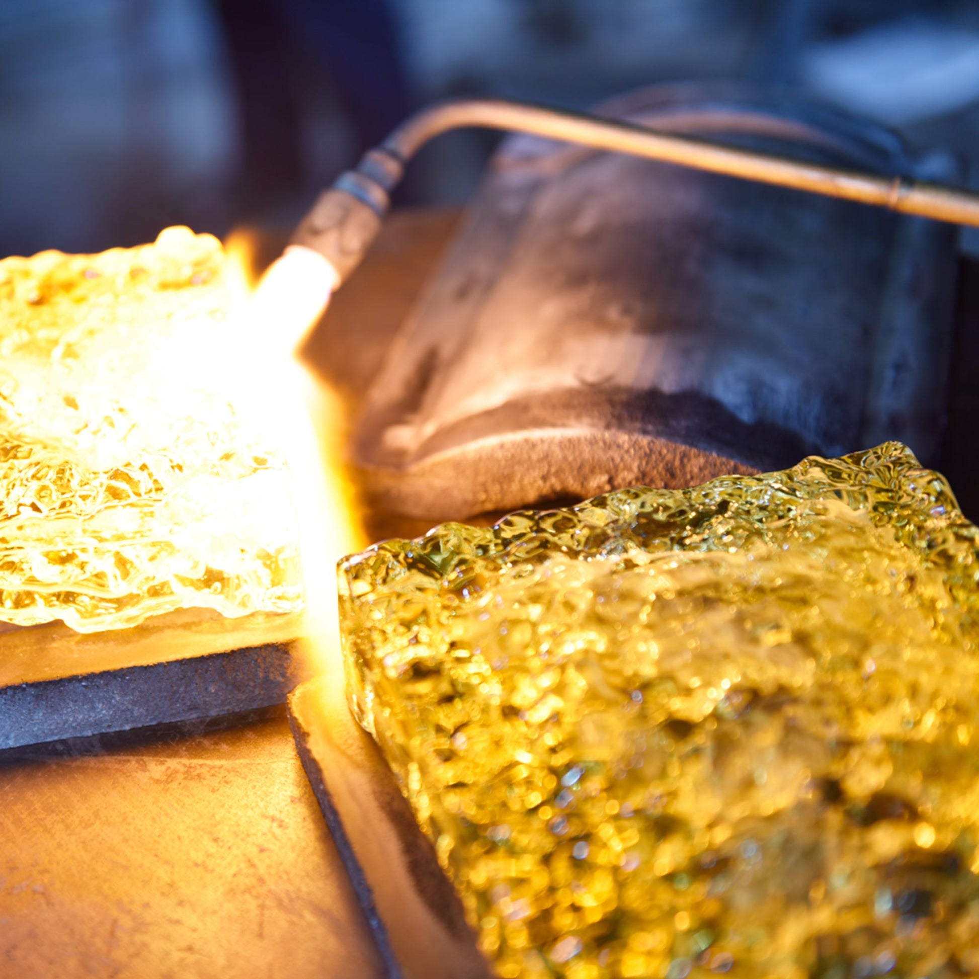 Lava Integrated LED 24in Black Chandelier with Handcrafted Glass - CWI Lighting