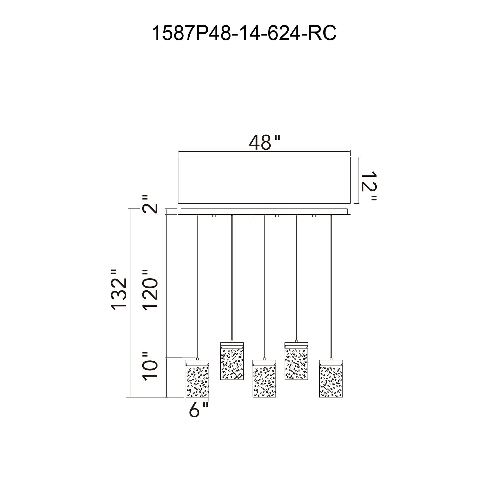 Lava Integrated LED 48in Brass Chandelier with Handcrafted Glass - CWI Lighting