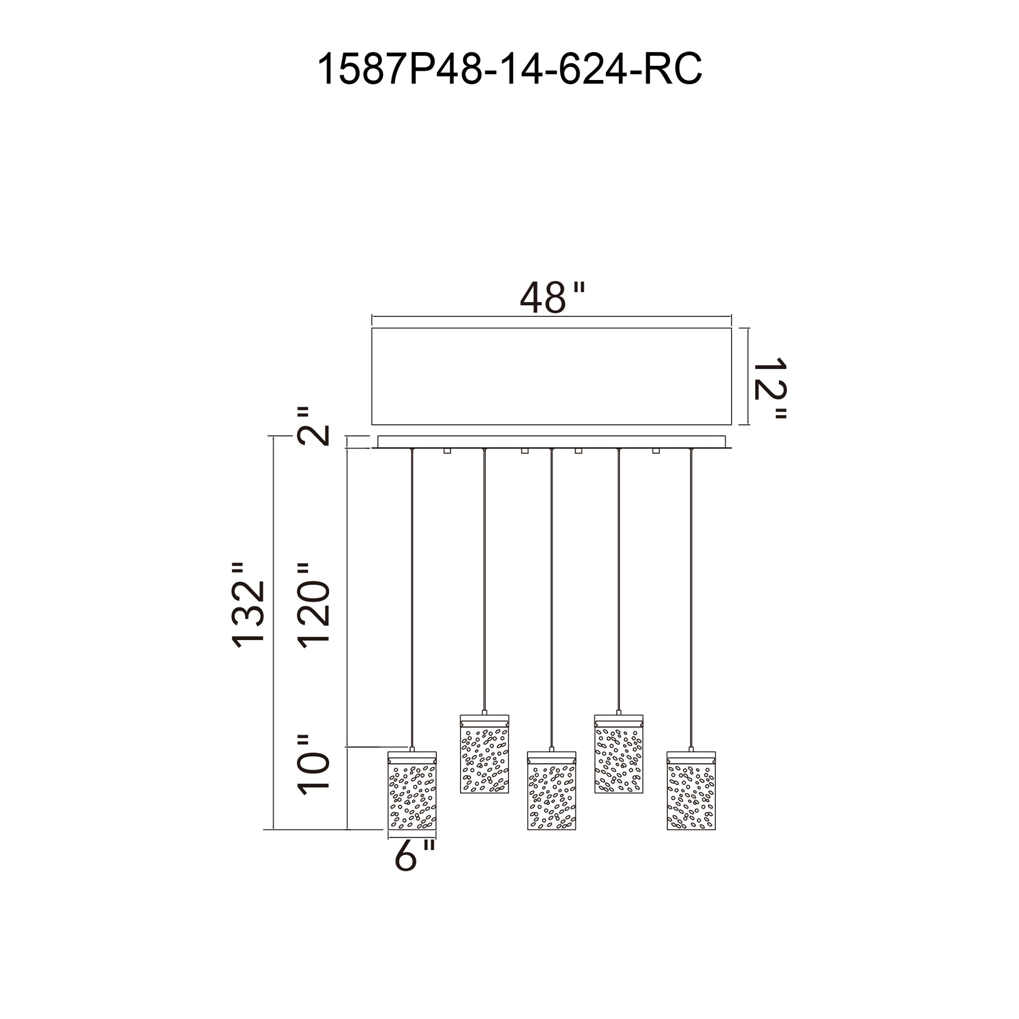 Lava Integrated LED 48in Brass Chandelier with Handcrafted Glass - CWI Lighting