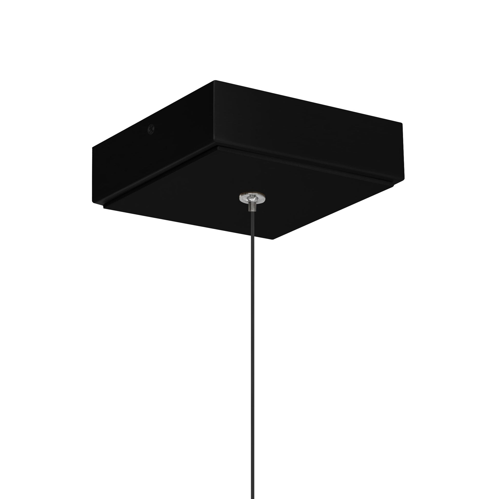 Lava Integrated LED 6in Black Mini Pendant with Handcrafted Glass - CWI Lighting