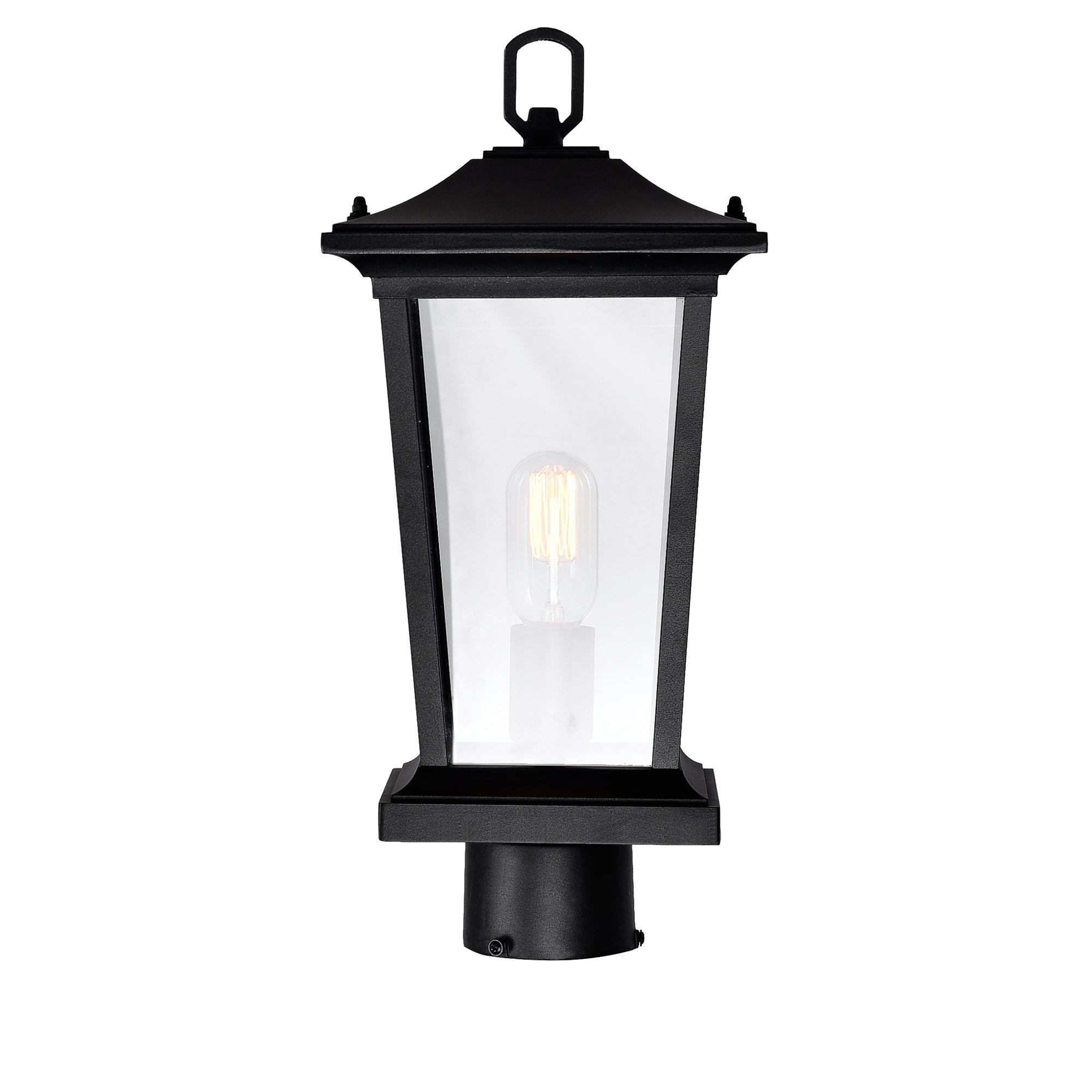 Leawood 1 Light Black Outdoor Lantern Head - CWI Lighting