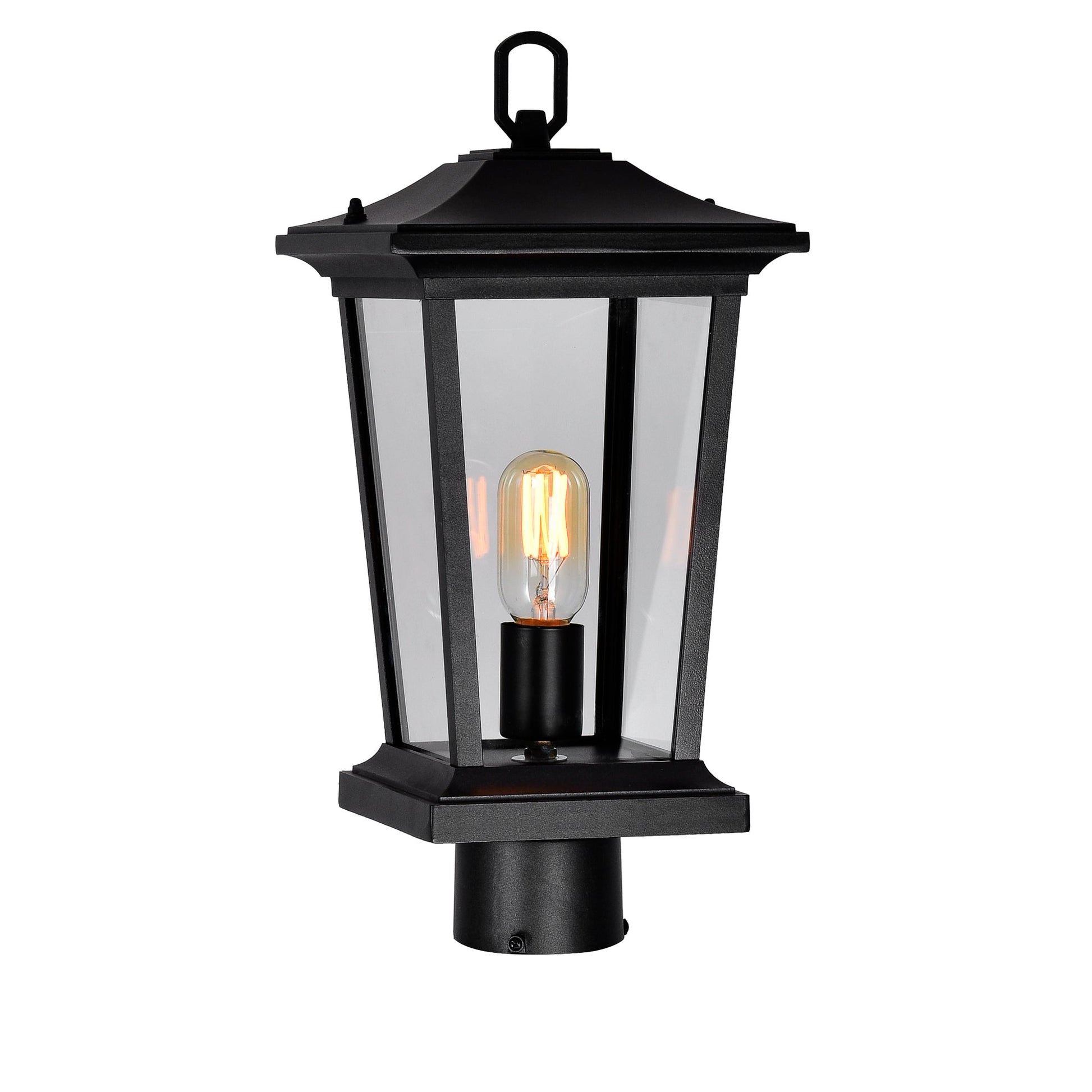 Leawood 1 Light Black Outdoor Lantern Head - CWI Lighting