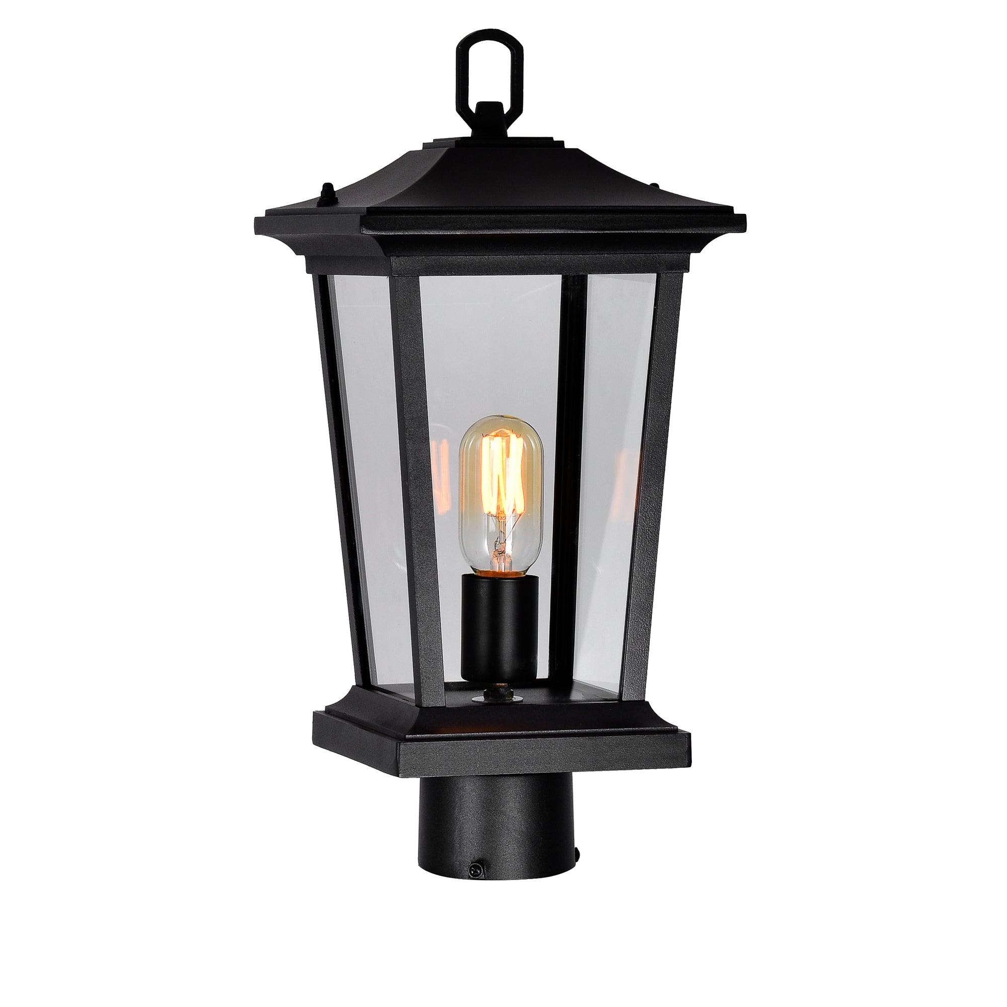 Leawood 1 Light Black Outdoor Lantern Head - CWI Lighting