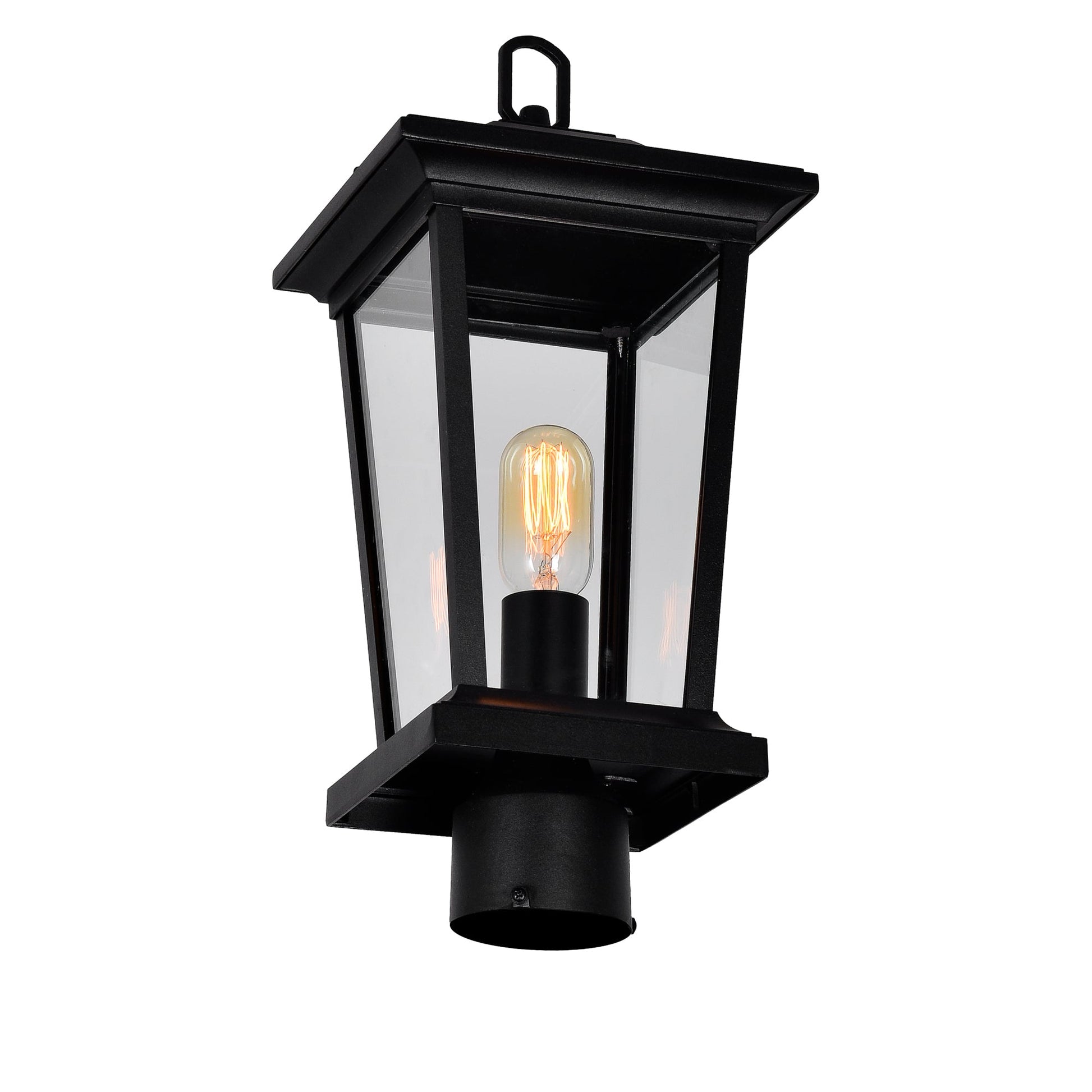 Leawood 1 Light Black Outdoor Lantern Head - CWI Lighting