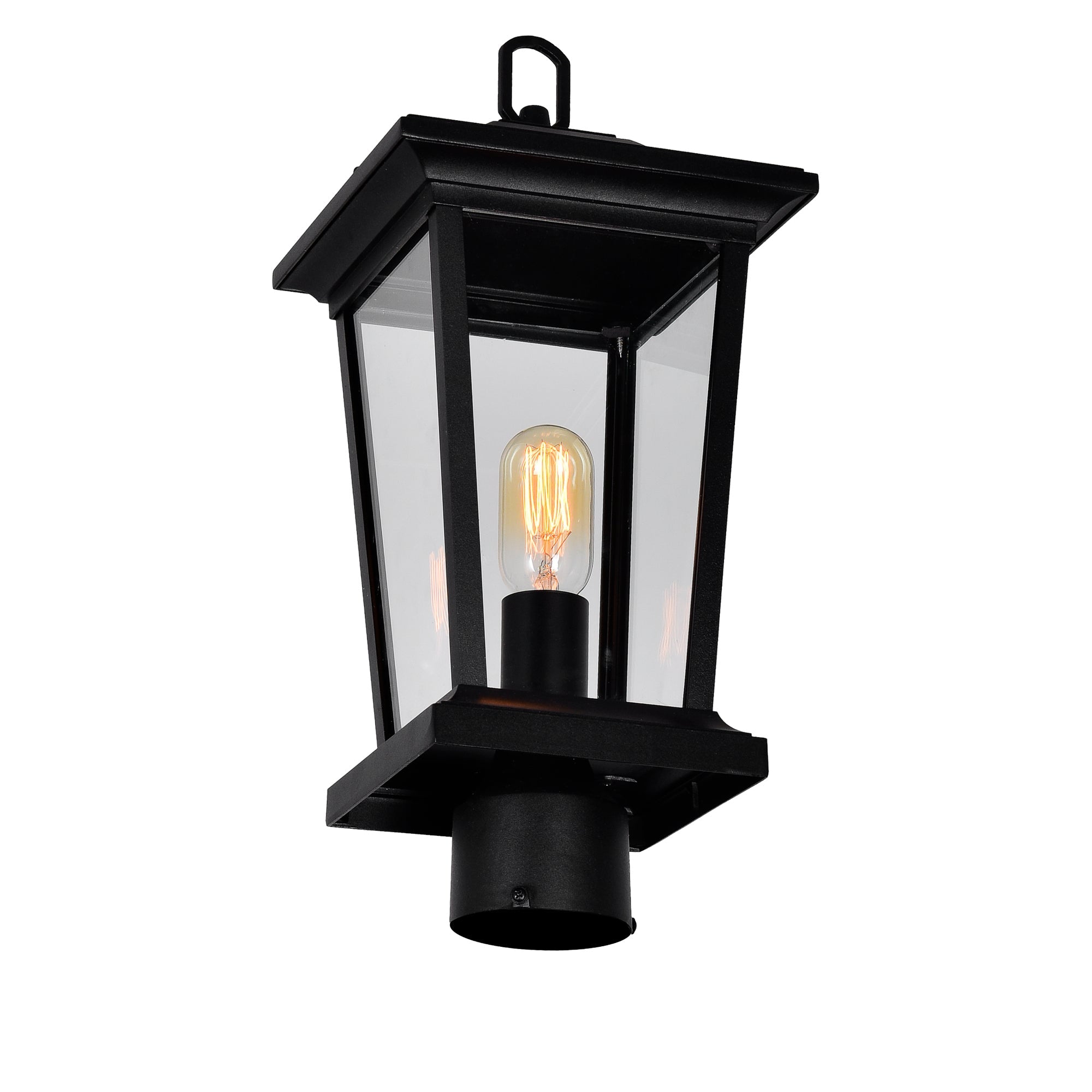 Leawood 1 Light Black Outdoor Lantern Head - CWI Lighting