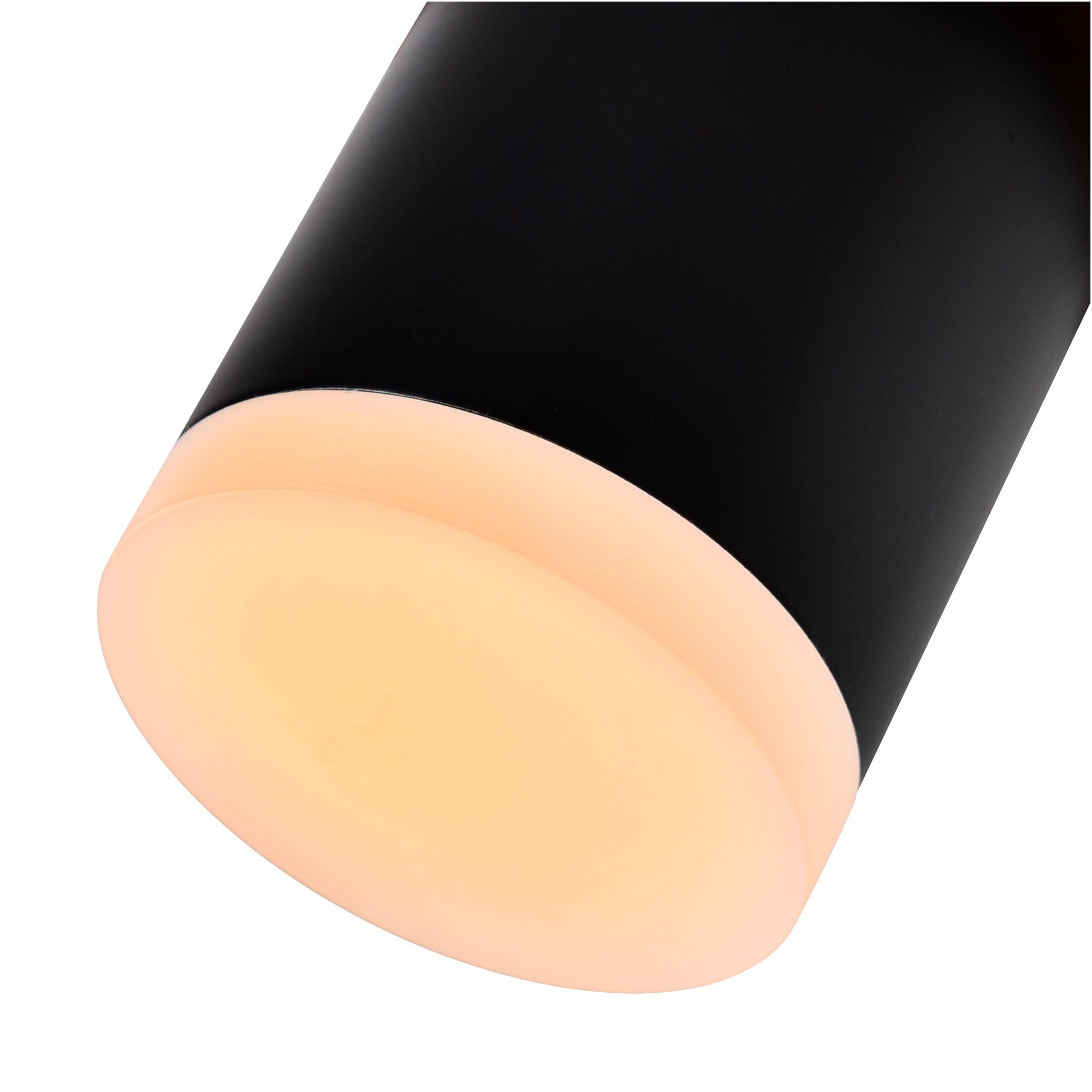 Lena Integrated LED 5in Black Mini Pendant - CWI Lighting