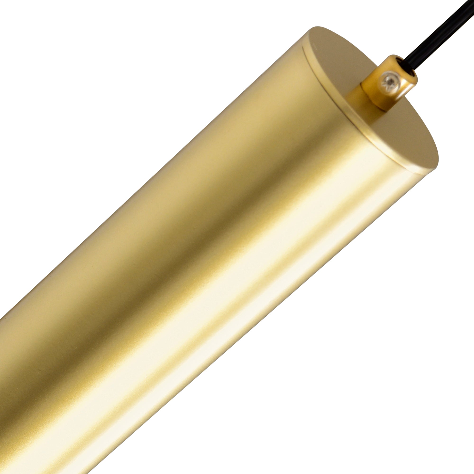 Lena Integrated LED 5in Satin Gold Mini Pendant - CWI Lighting