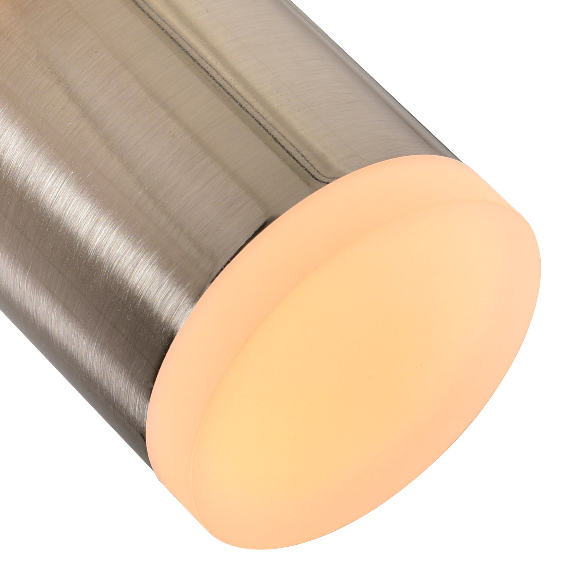 Lena Integrated LED 5in Satin Nickel Mini Pendant - CWI Lighting