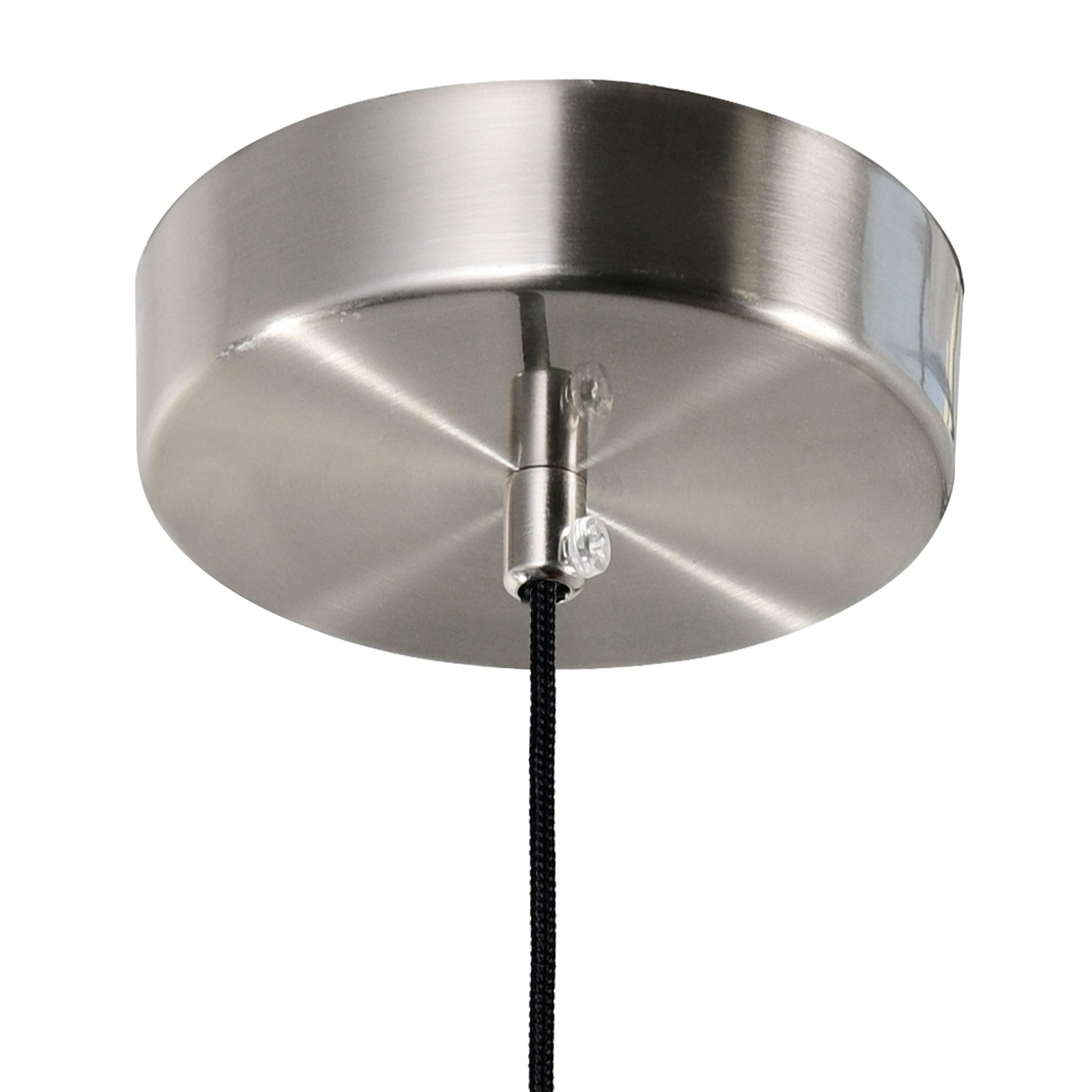 Lena Integrated LED 5in Satin Nickel Mini Pendant - CWI Lighting