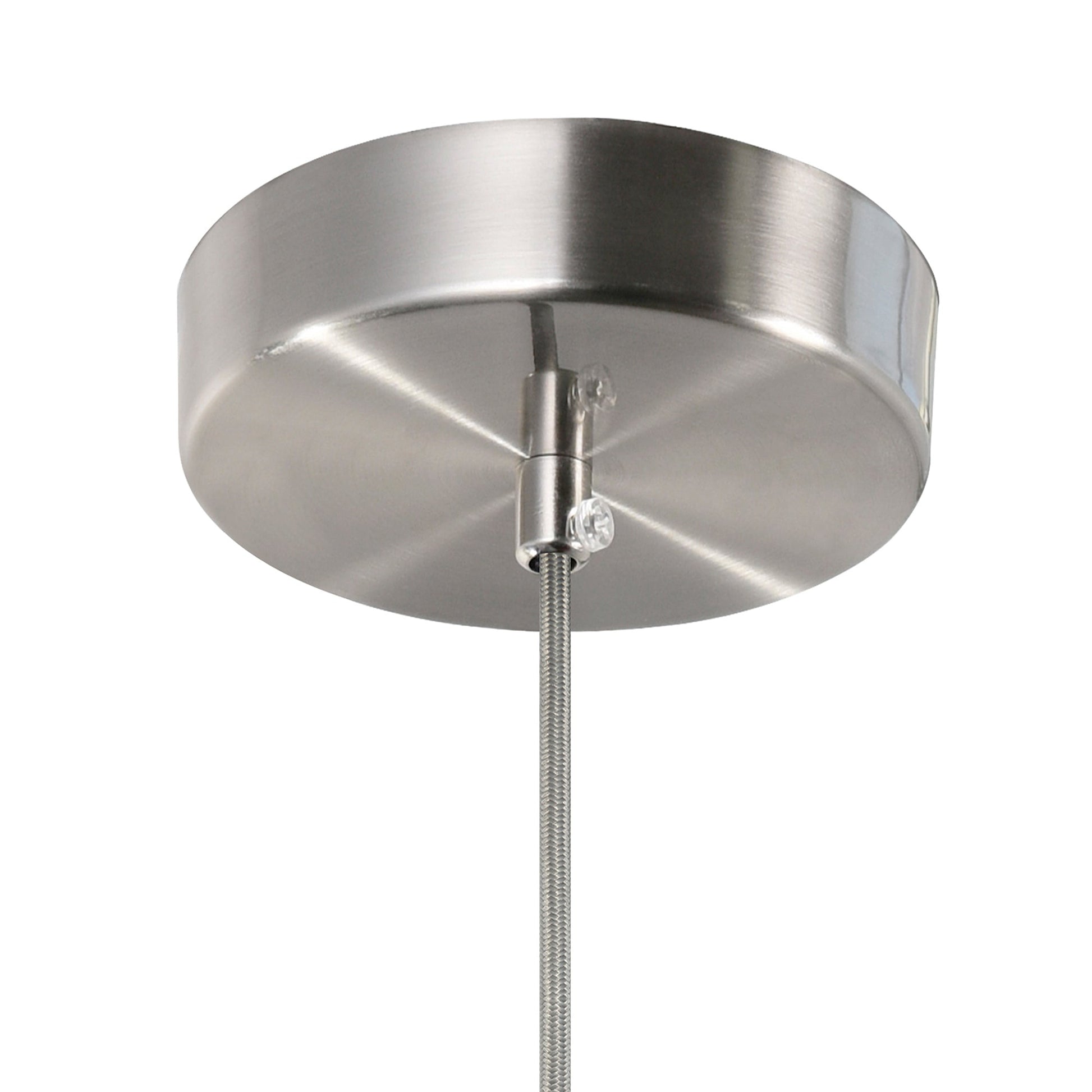 Lena Integrated LED 5in Satin Nickel Mini Pendant - CWI Lighting
