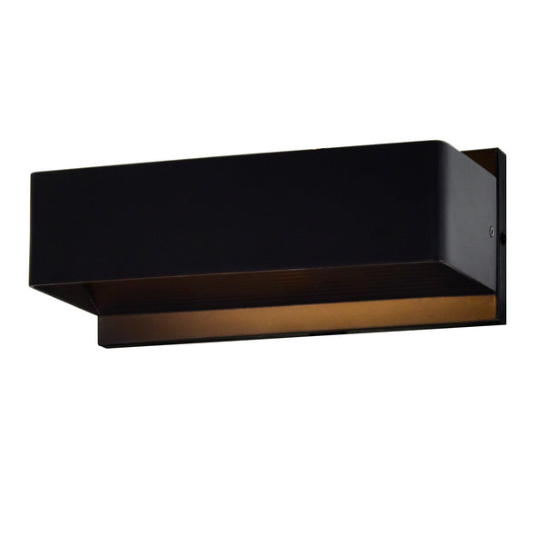 Lilliana Integrated LED 12in Black Vanity Light - CWI Lighting