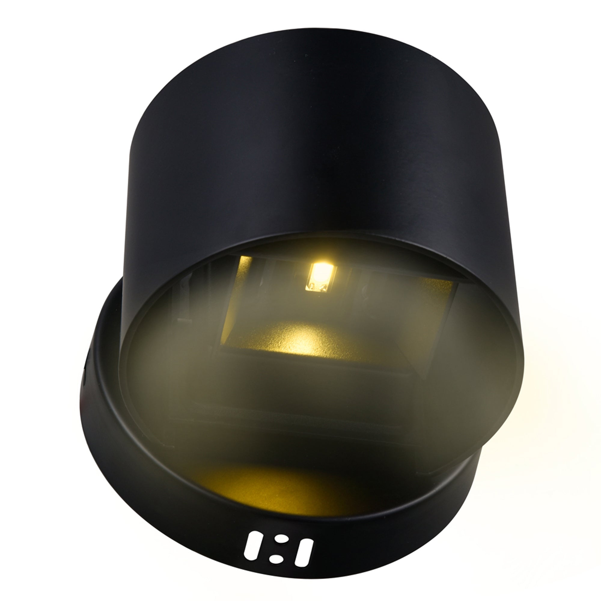 Lilliana Integrated LED Round Black Wall Sconce - CWI Lighting