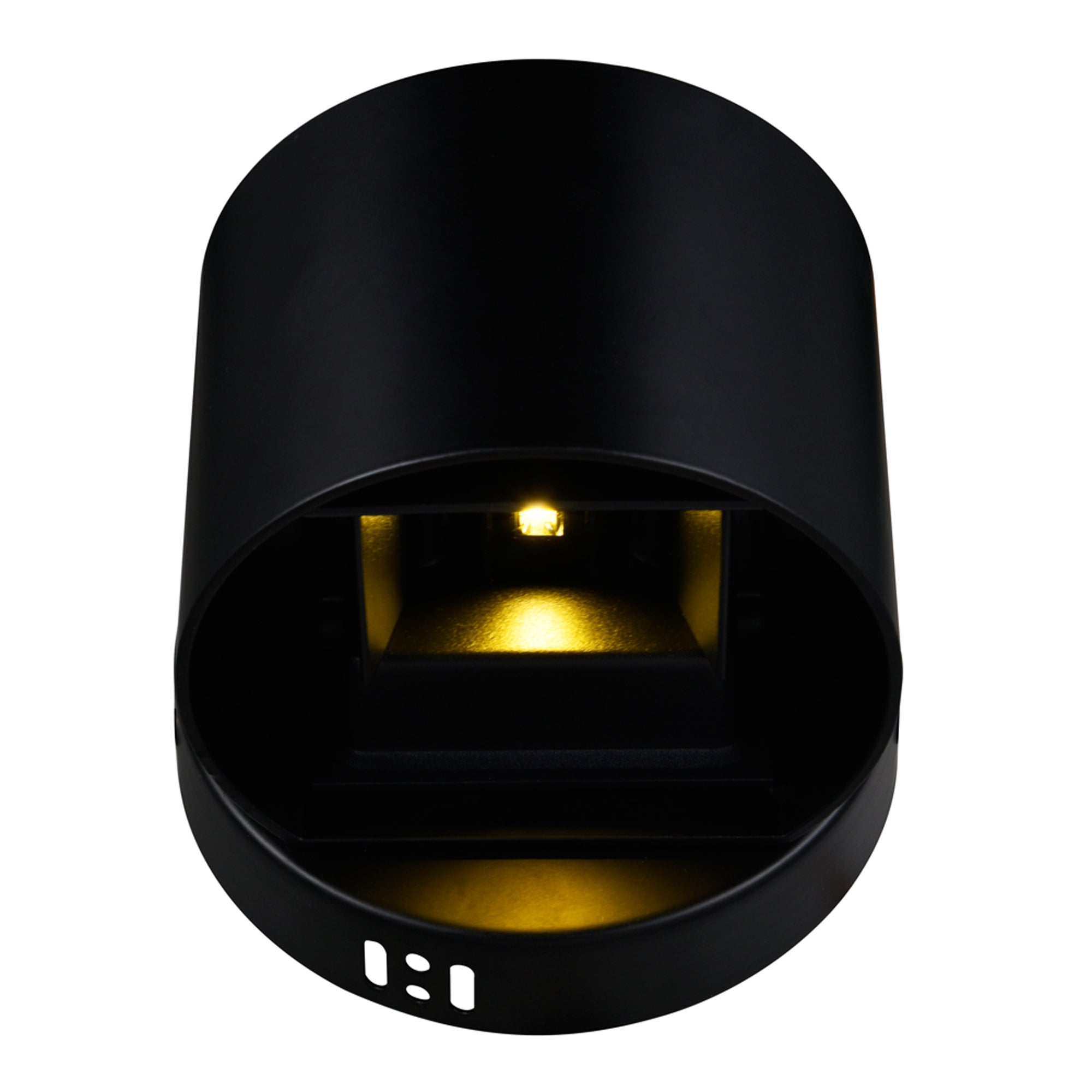 Lilliana Integrated LED Round Black Wall Sconce - CWI Lighting