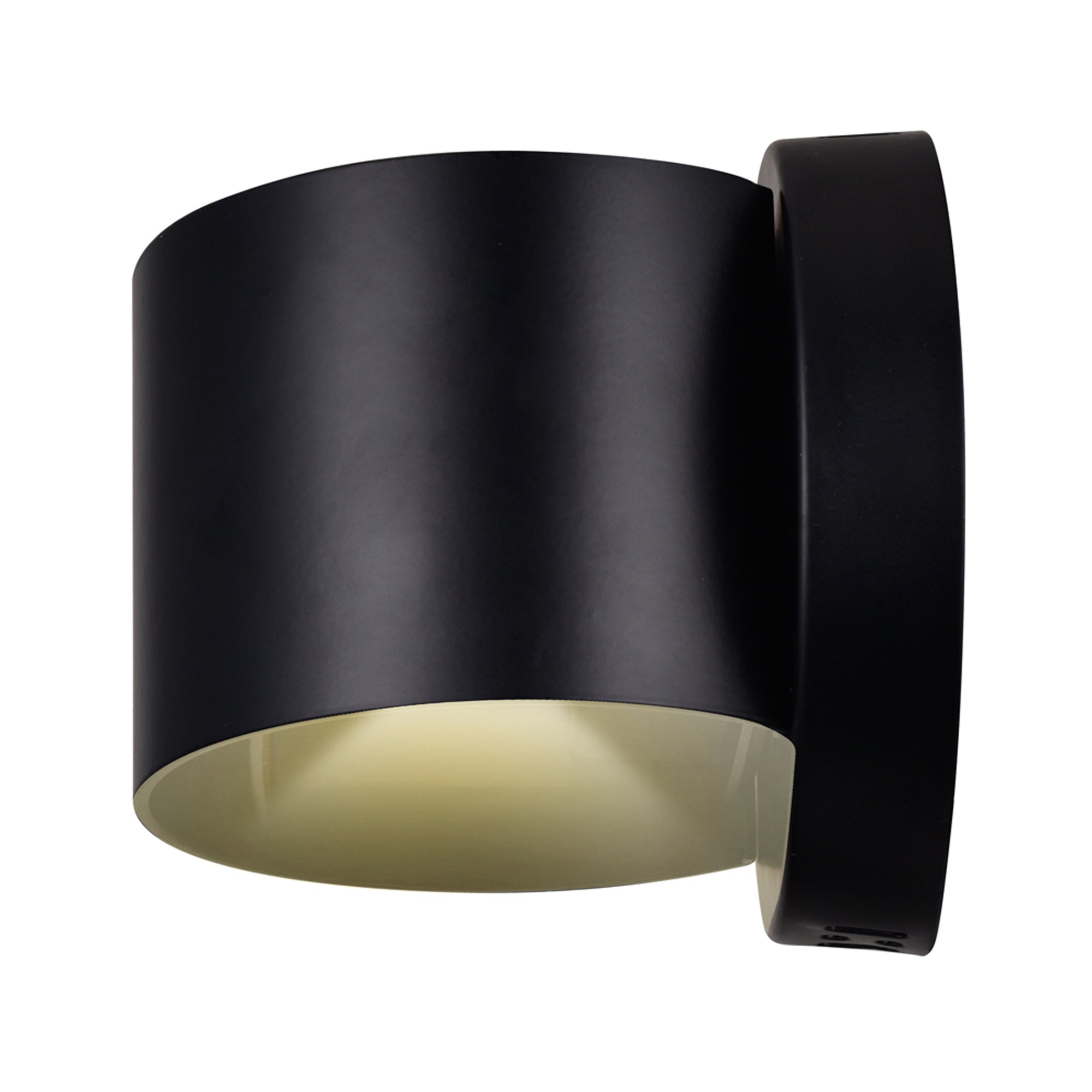 Lilliana Integrated LED Round Black Wall Sconce - CWI Lighting