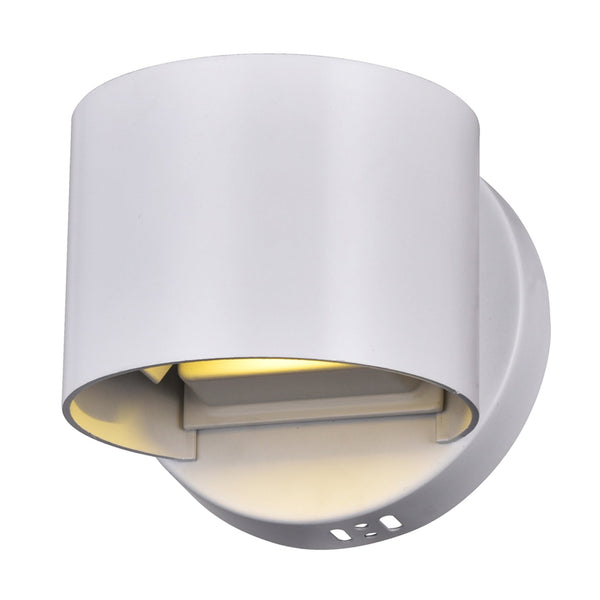 Lilliana Integrated LED Round White Wall Sconce - CWI Lighting